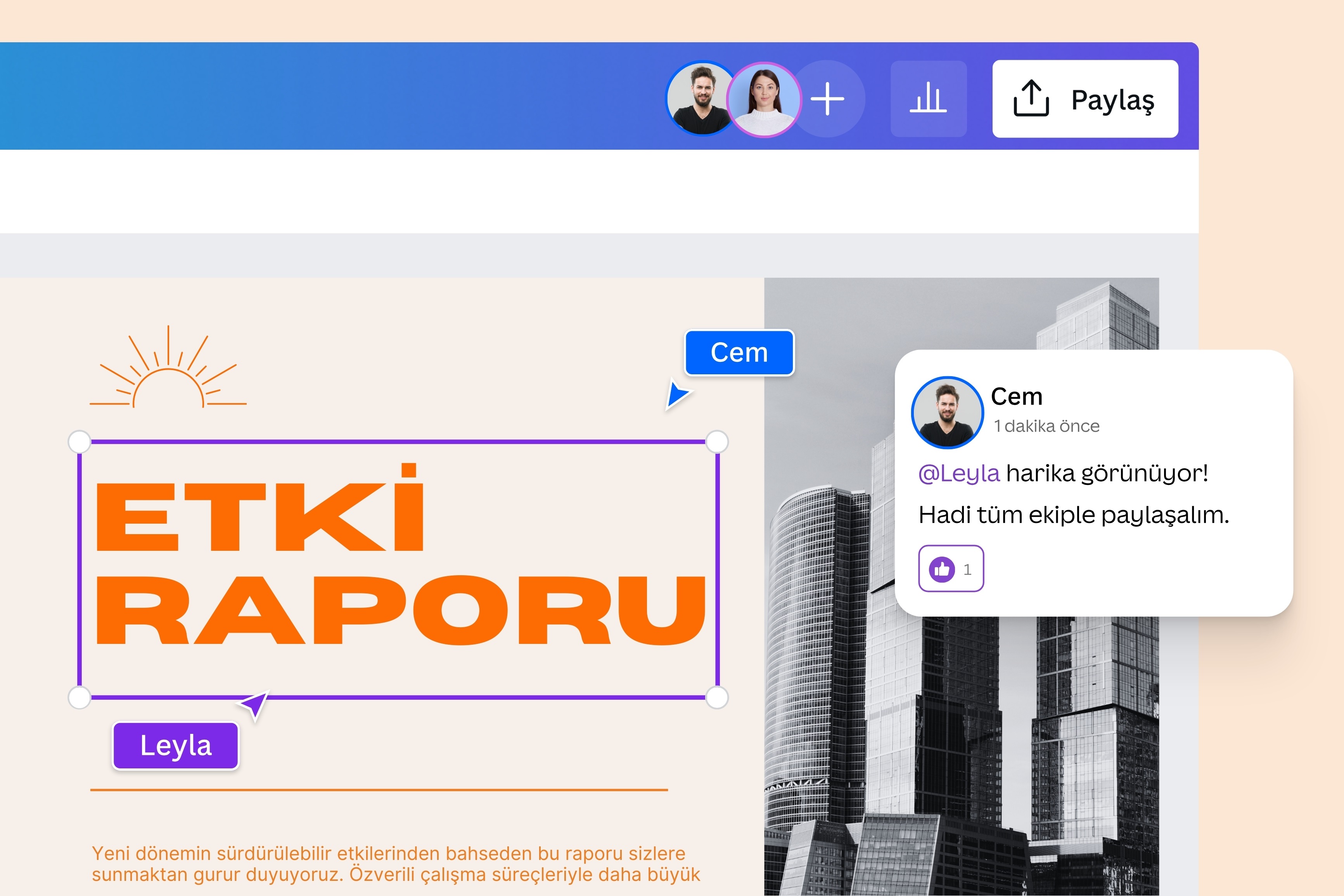 İş birliği yapın ve PDF dosyalarınızı PPT'ye çevirin - Canva
