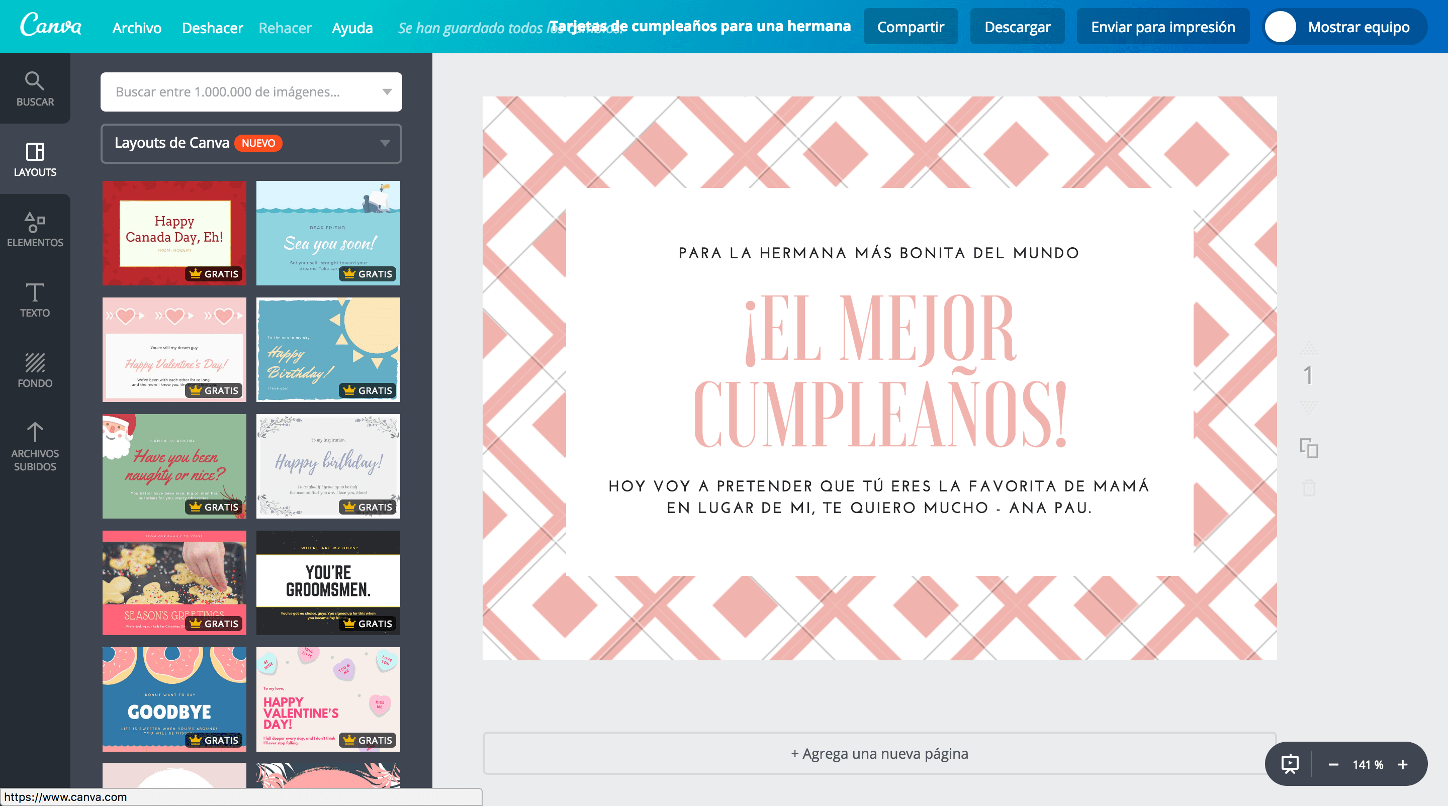 Tarjetas de cumpleaños para una hermana Tarjetas de cumpleaños para una hermana