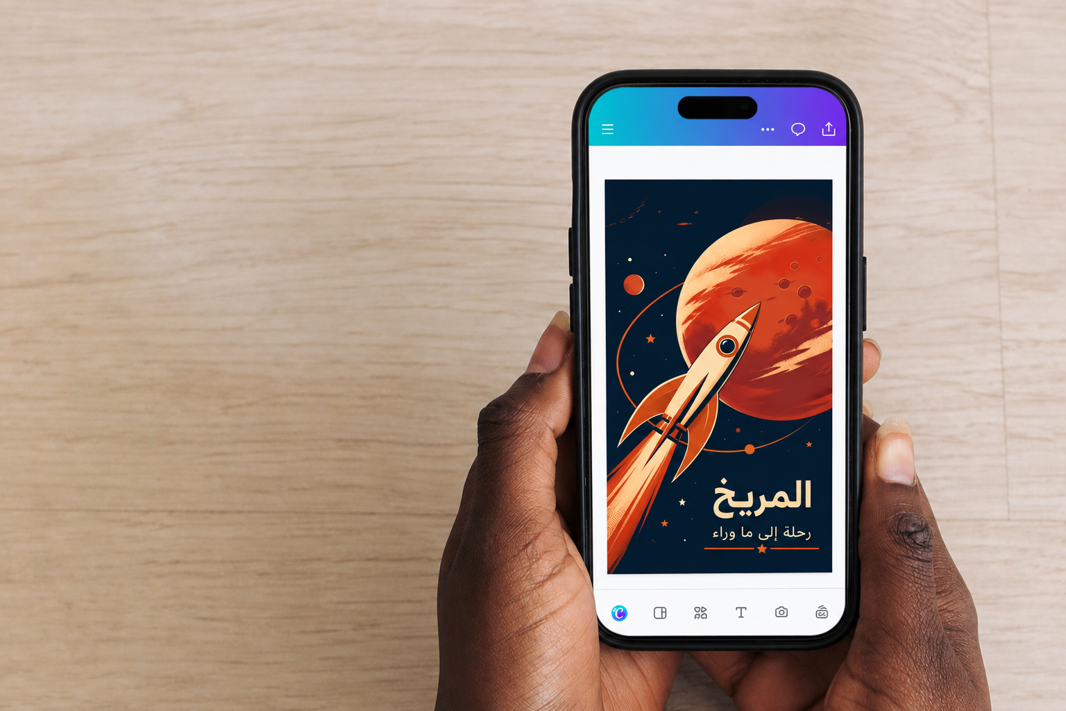عدّل تصميمك بسهولة على هاتفك عدّل تصميمك بسهولة على هاتفك