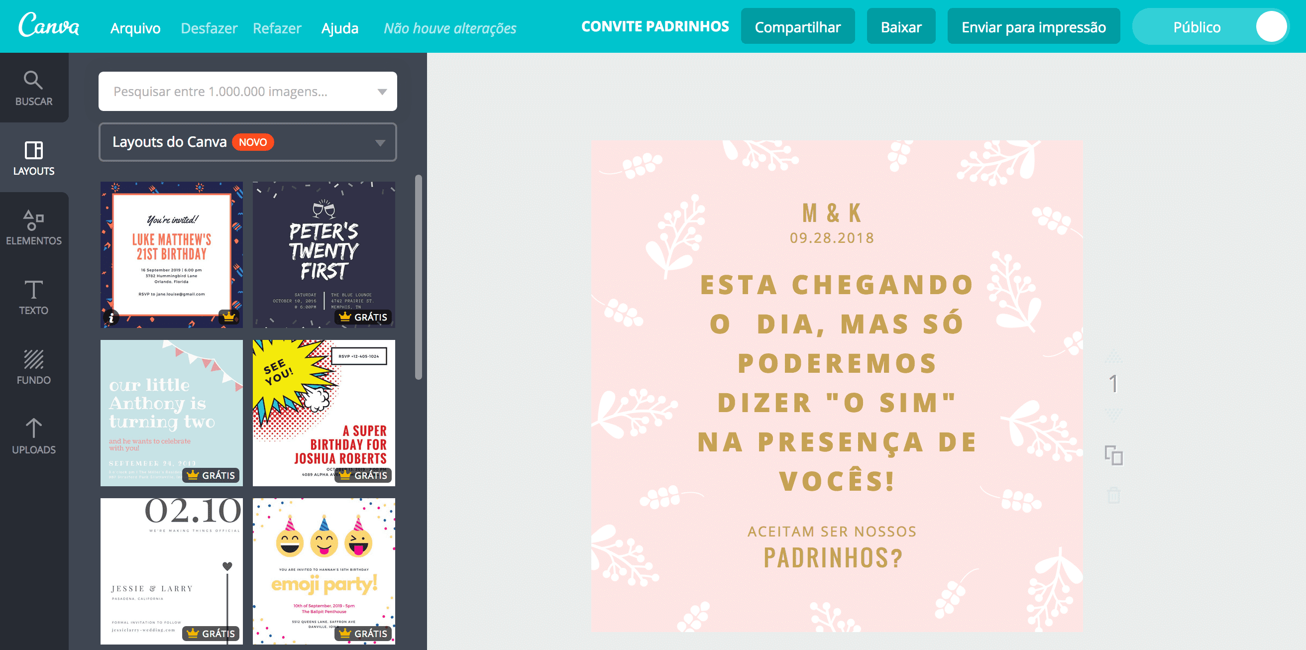 Convite de casamento para padrinhos Convite de casamento para padrinhos