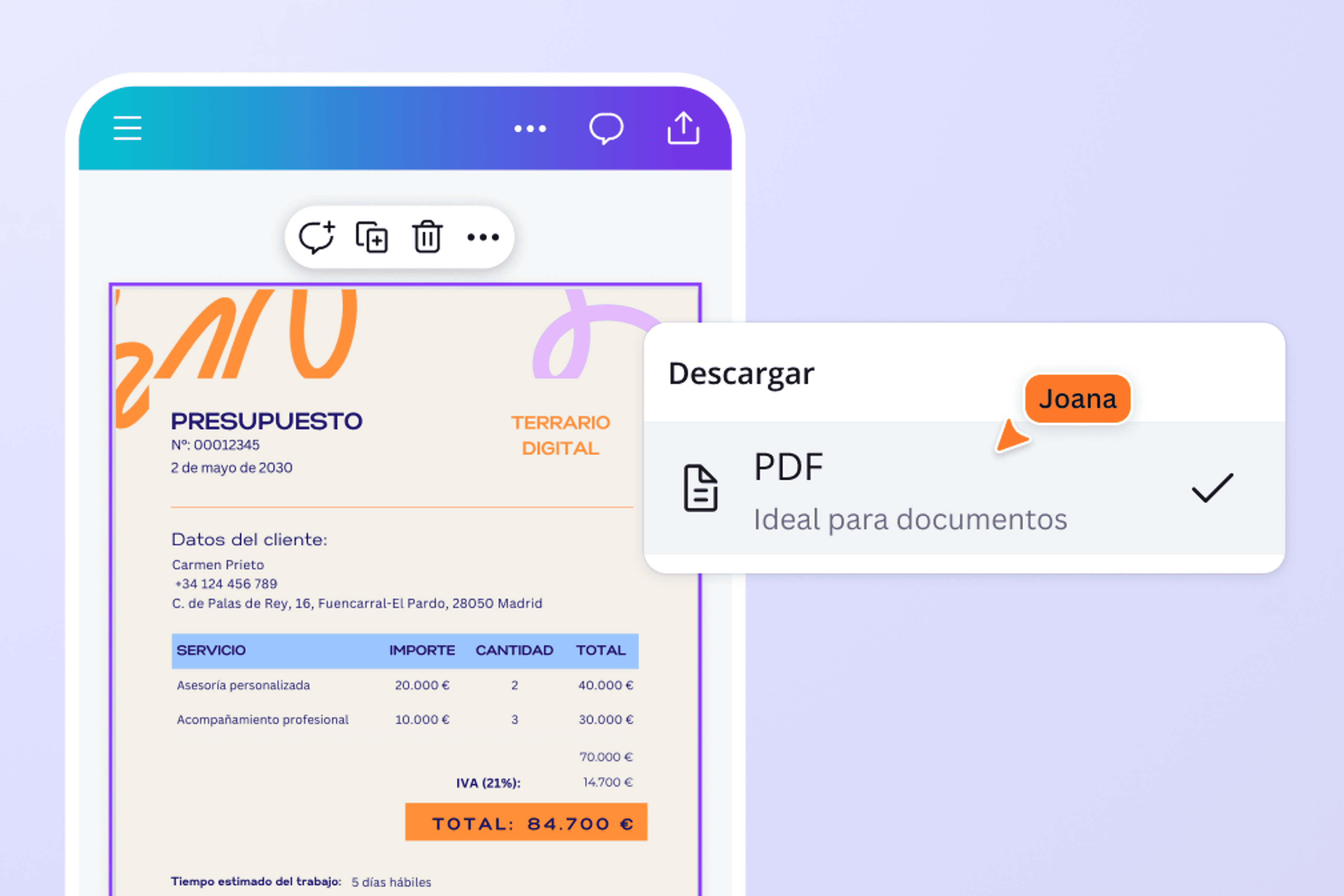 Editar y convertir tu documento Microsoft Word a PDF