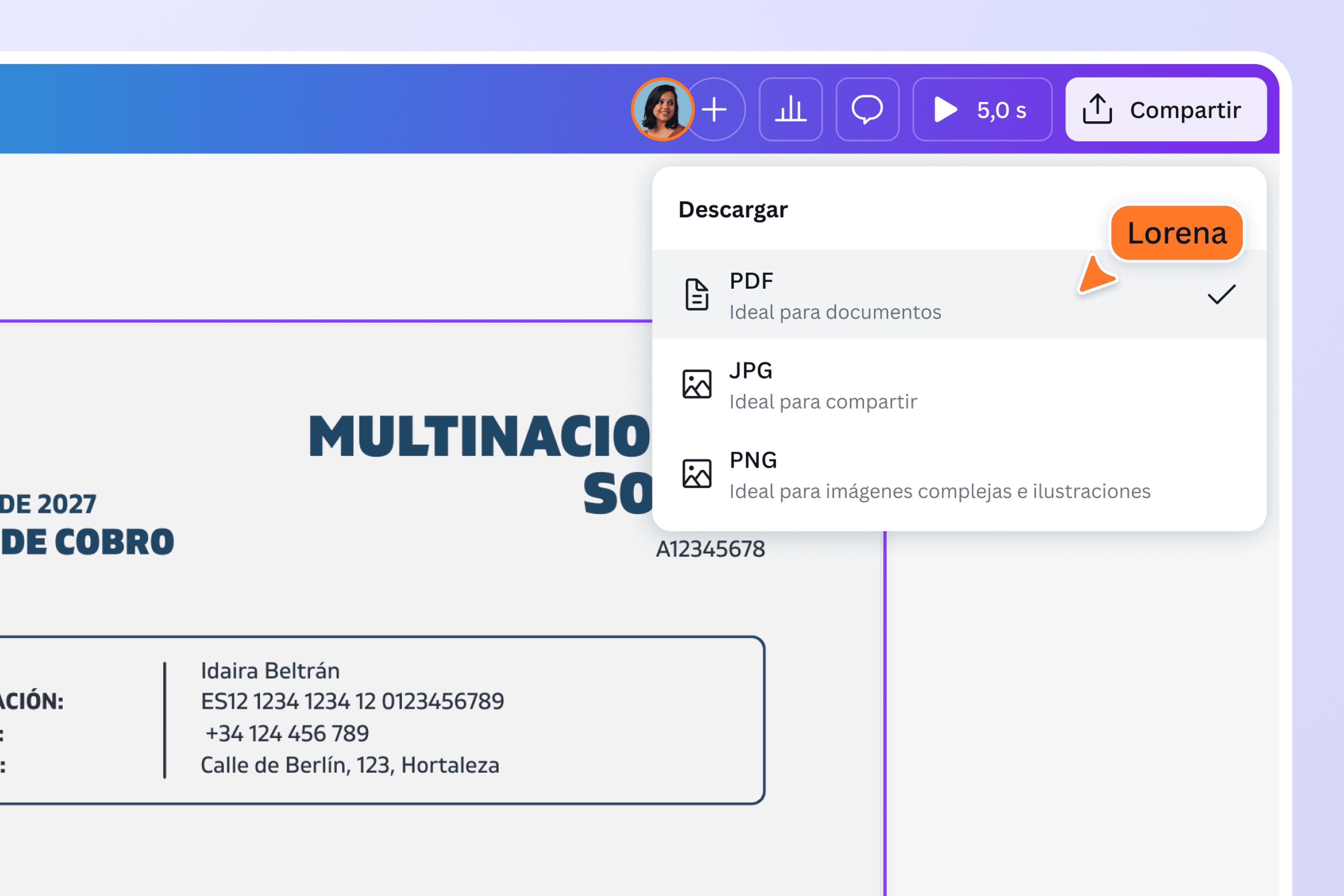 Share your MS Word converted PDF file