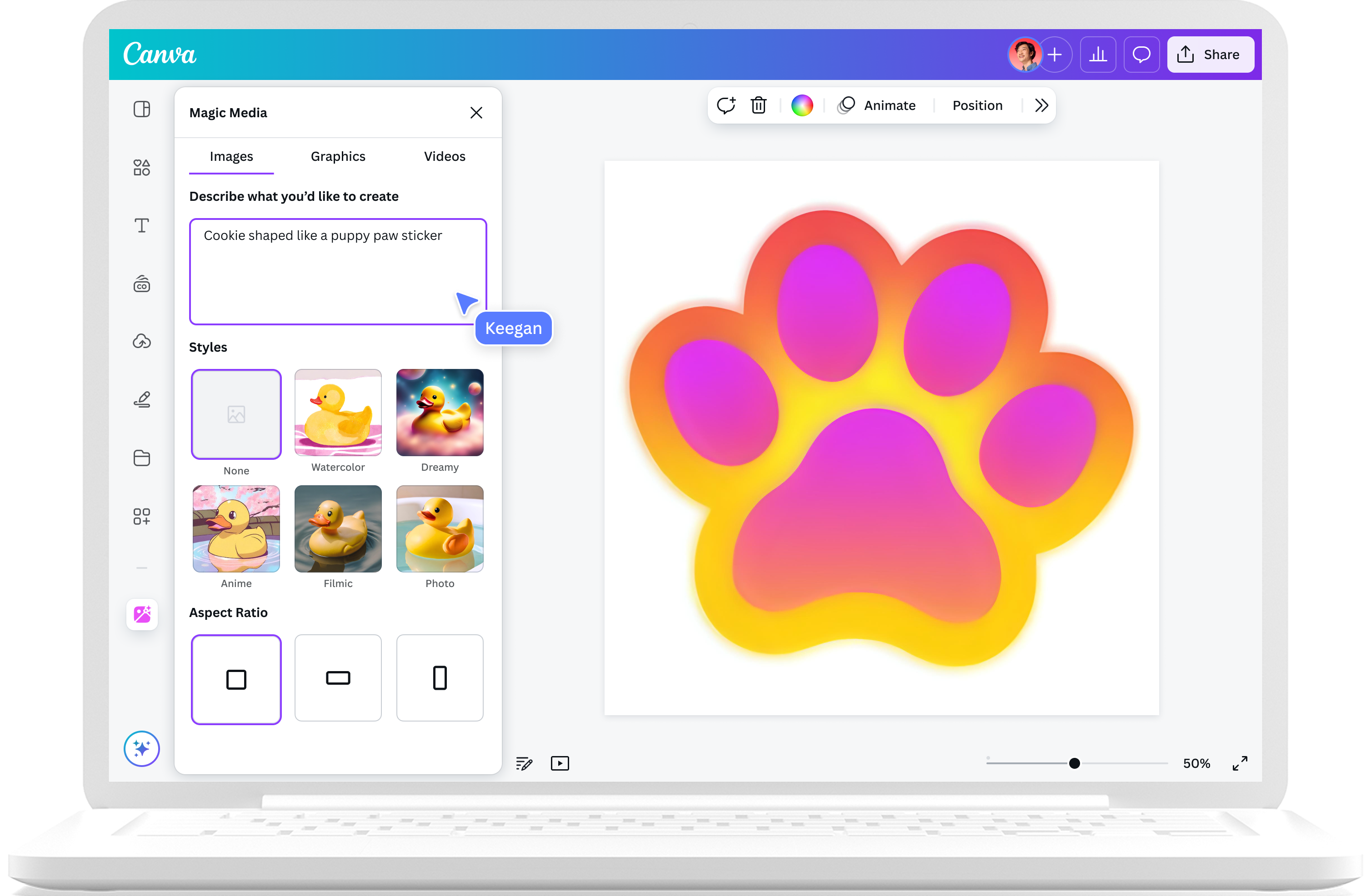 Cómo crear un sticker de IA