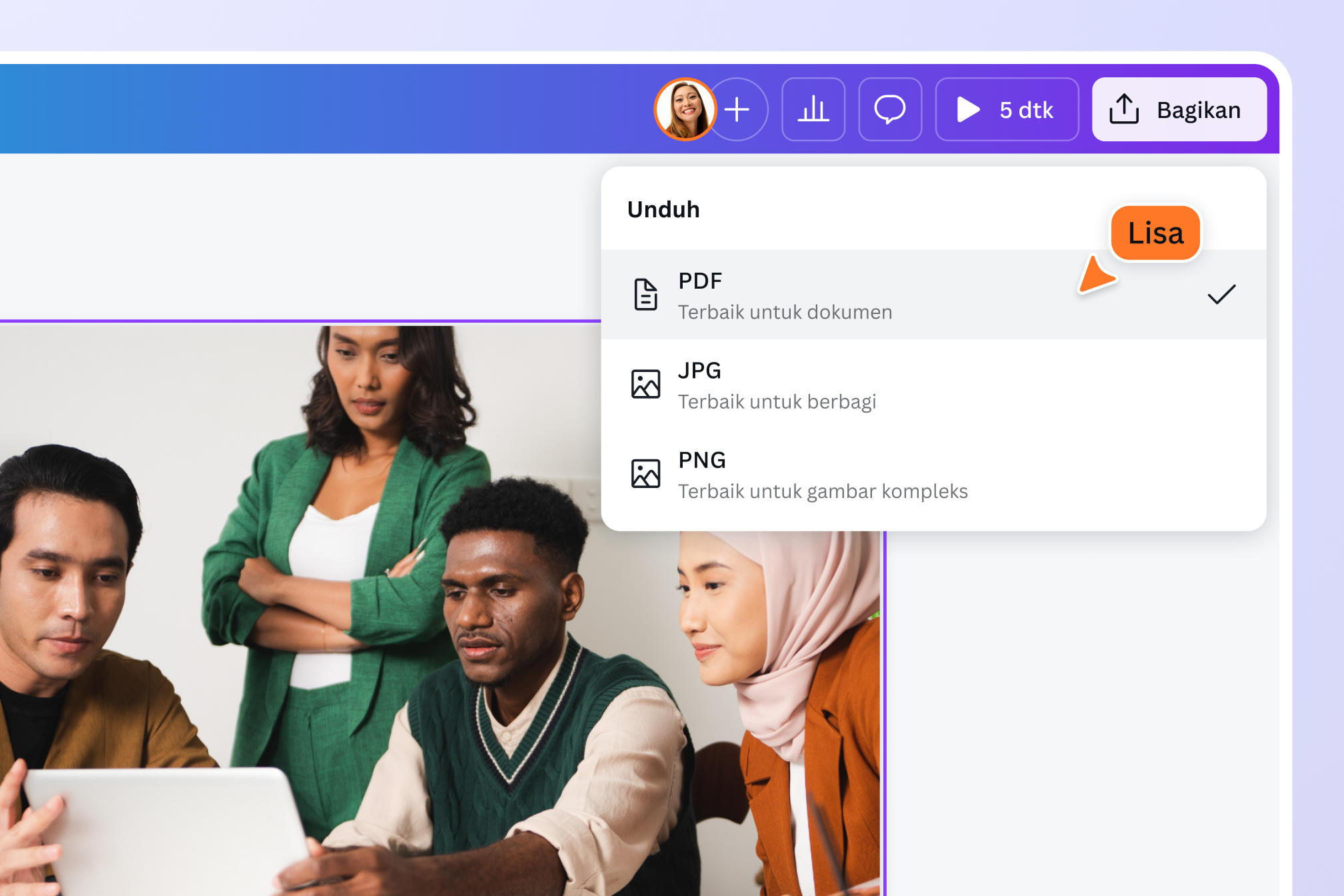 dari jpg ke pdf canva