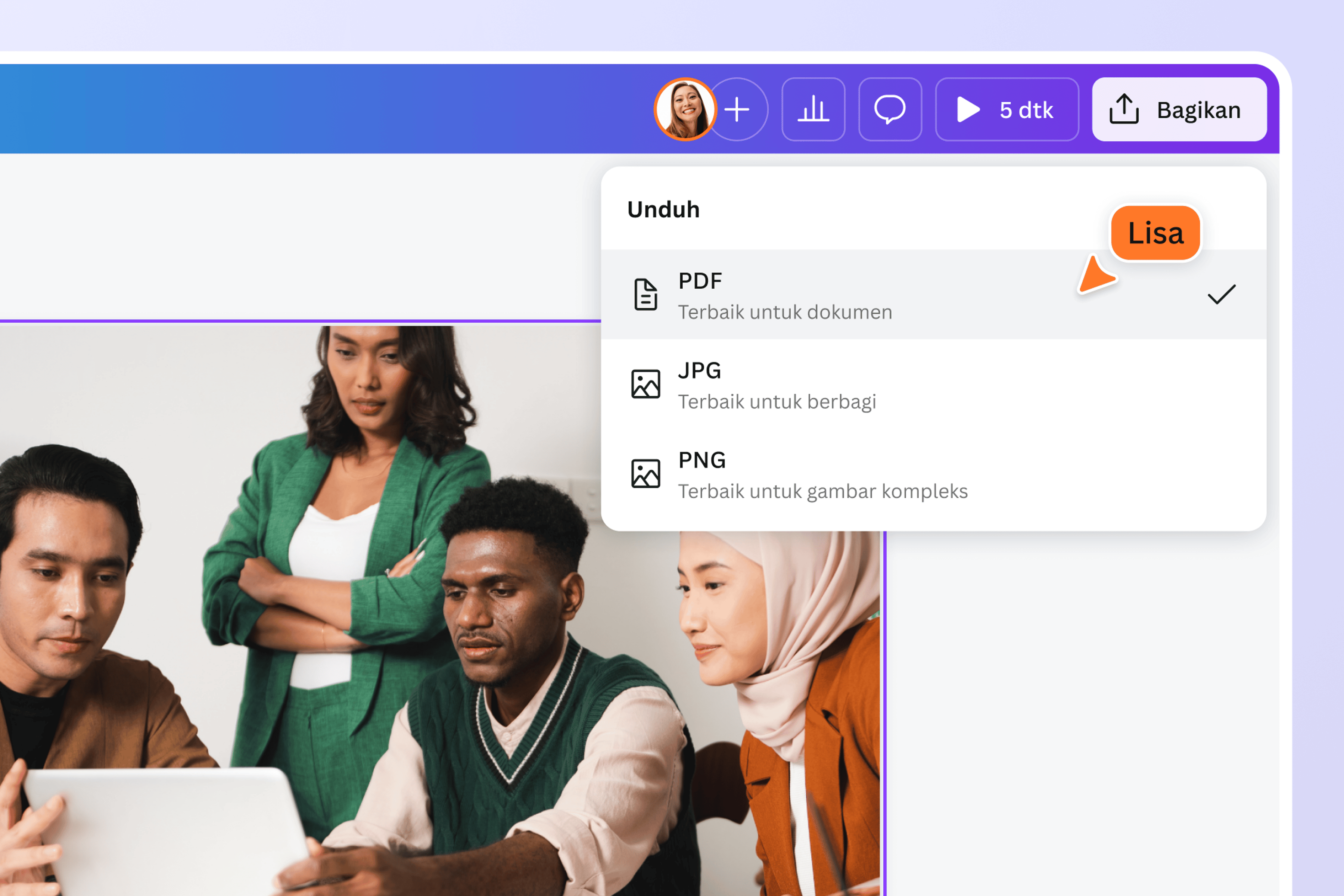dari jpg ke pdf canva