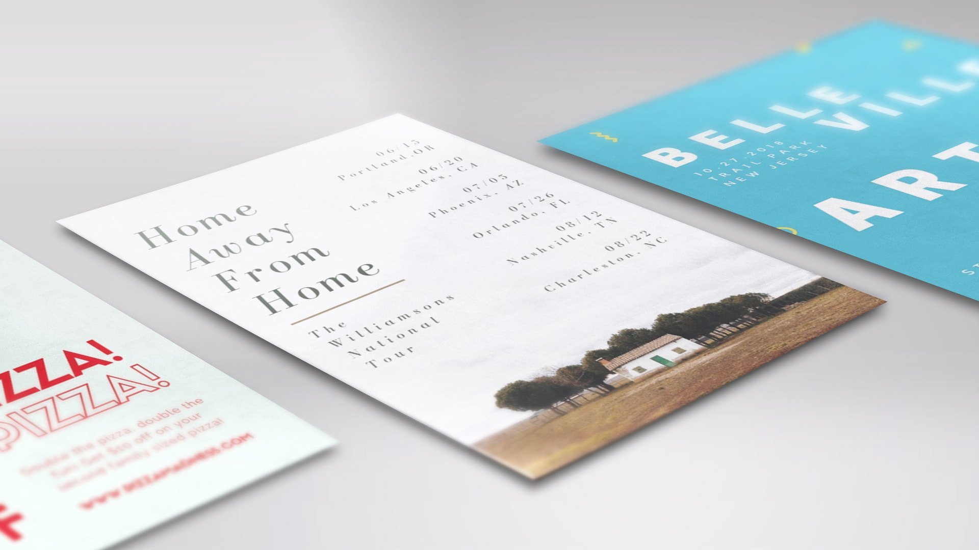 minimalist flyers
