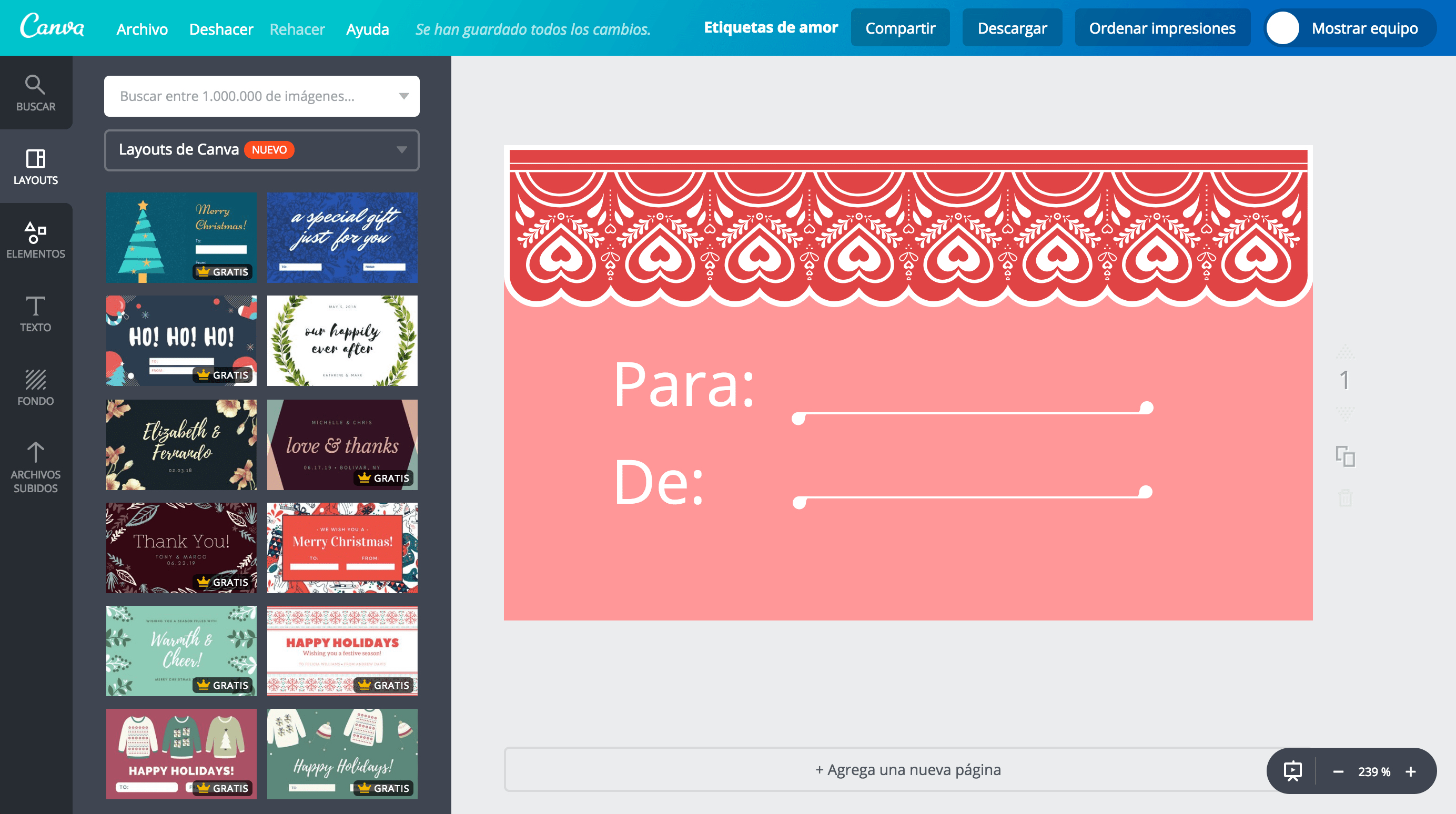 Etiquetas de amor