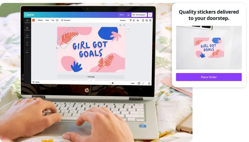 Создание дизайна наклеек в редакторе Canva
