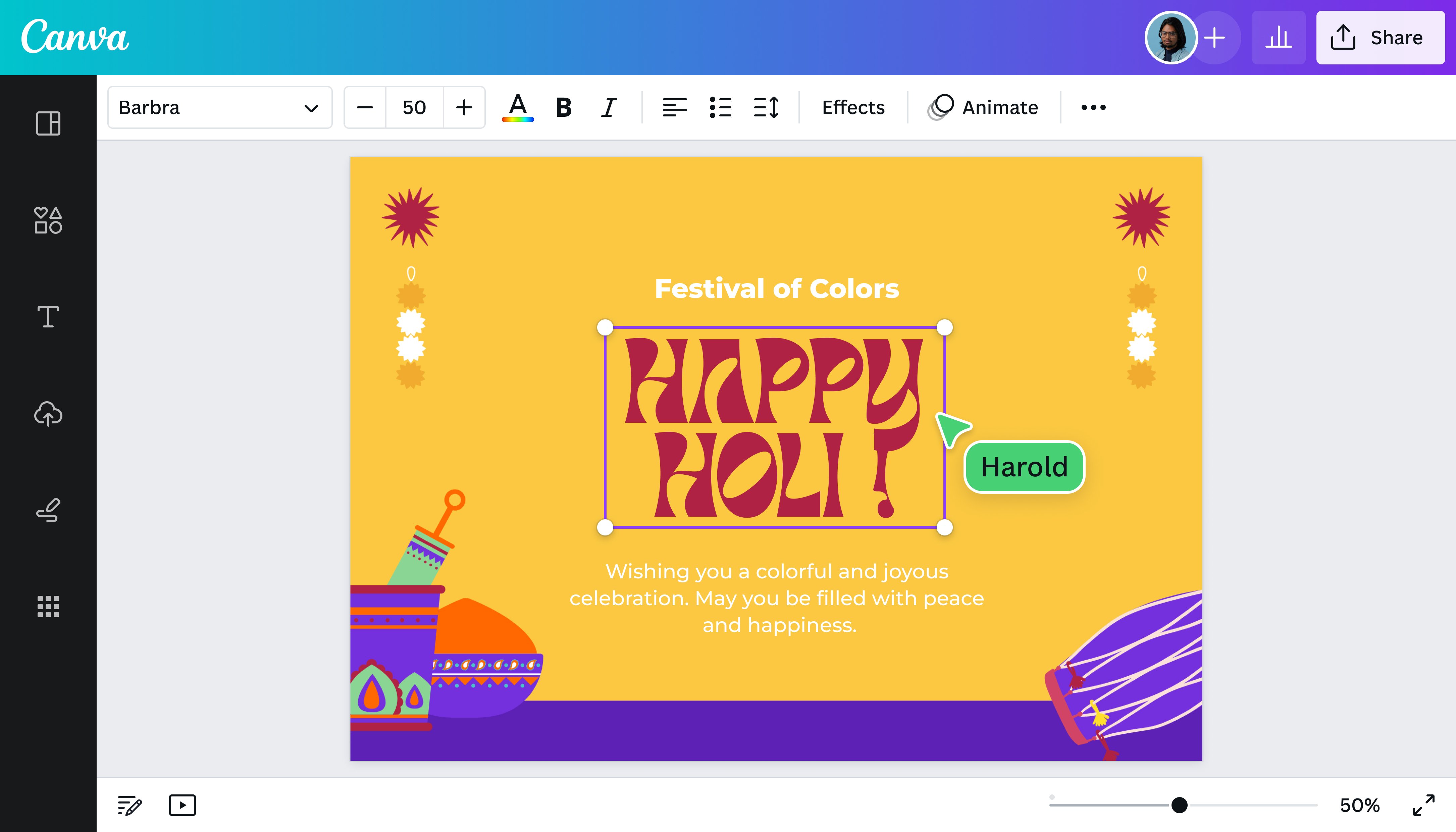 How to make a Holi card - Canva How to make a Holi card - Canva