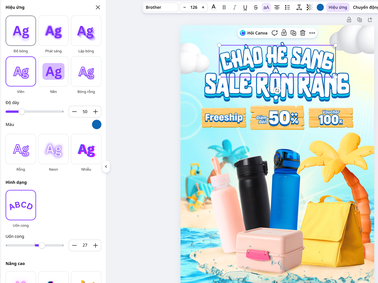 Giữ nét chữ rõ khi đường cong khép lại