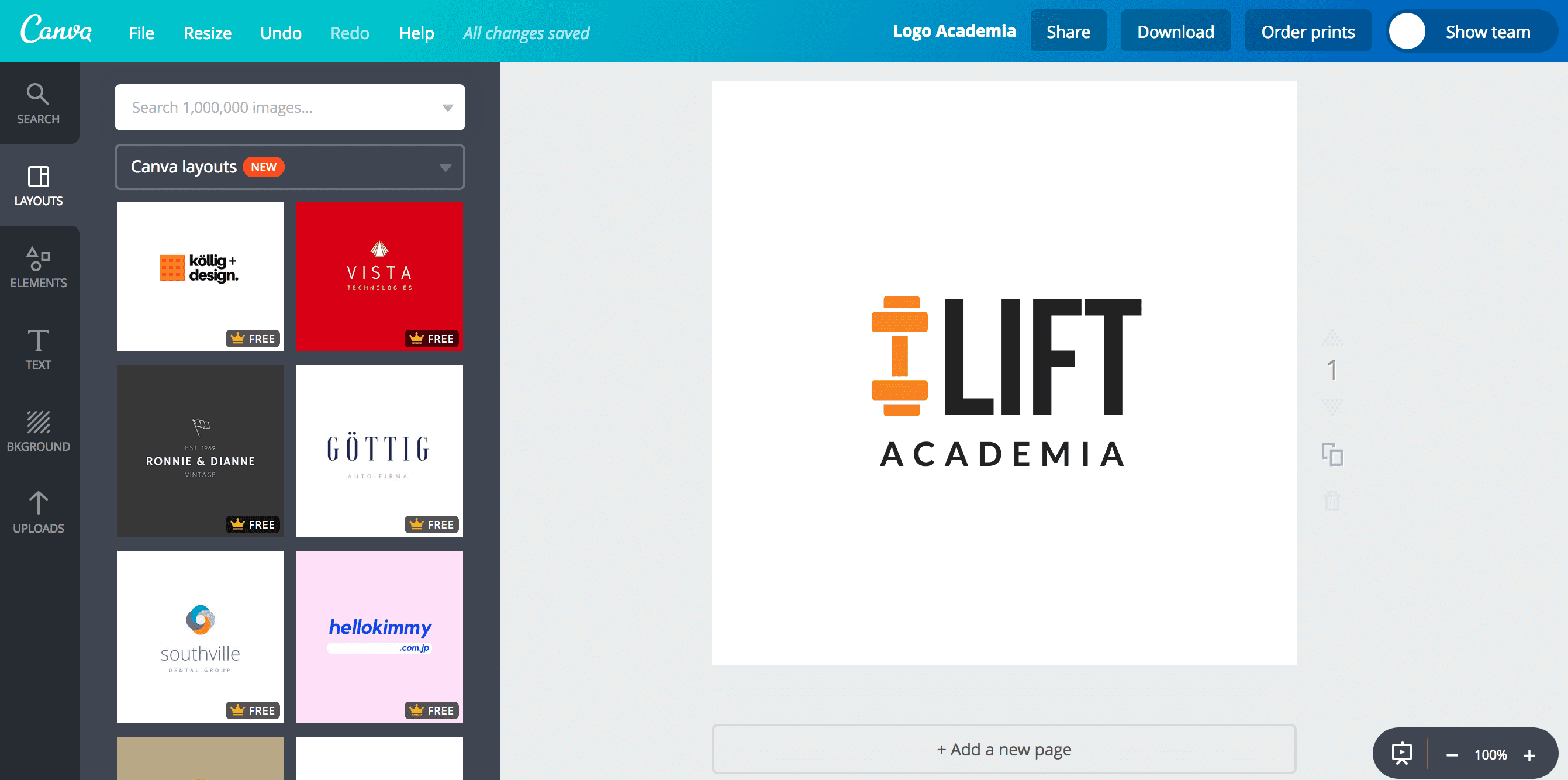 Logo de academia / fitness
