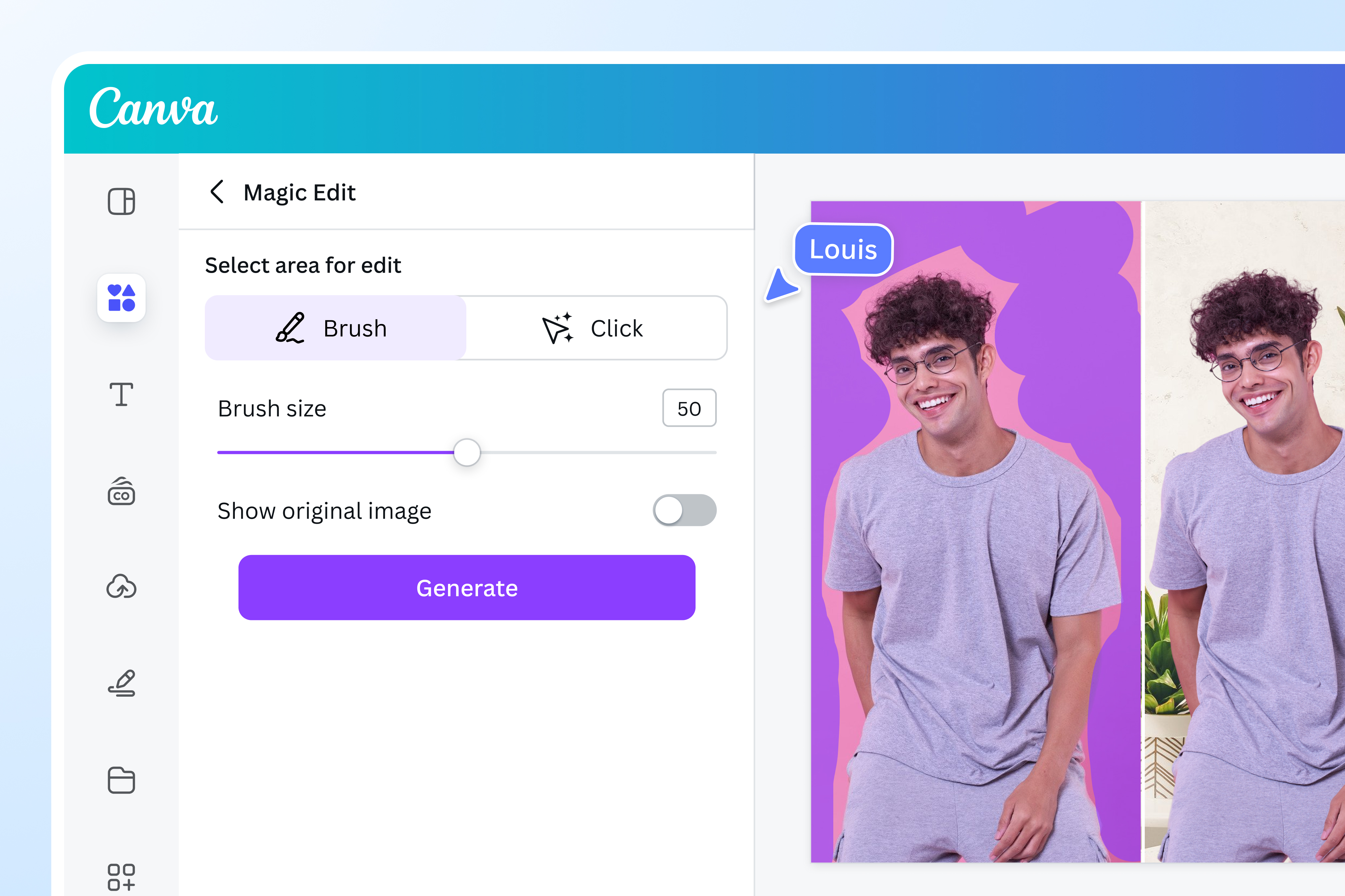 Create an AI-generated photo background using Magic Edit Create an AI-generated photo background using Magic Edit