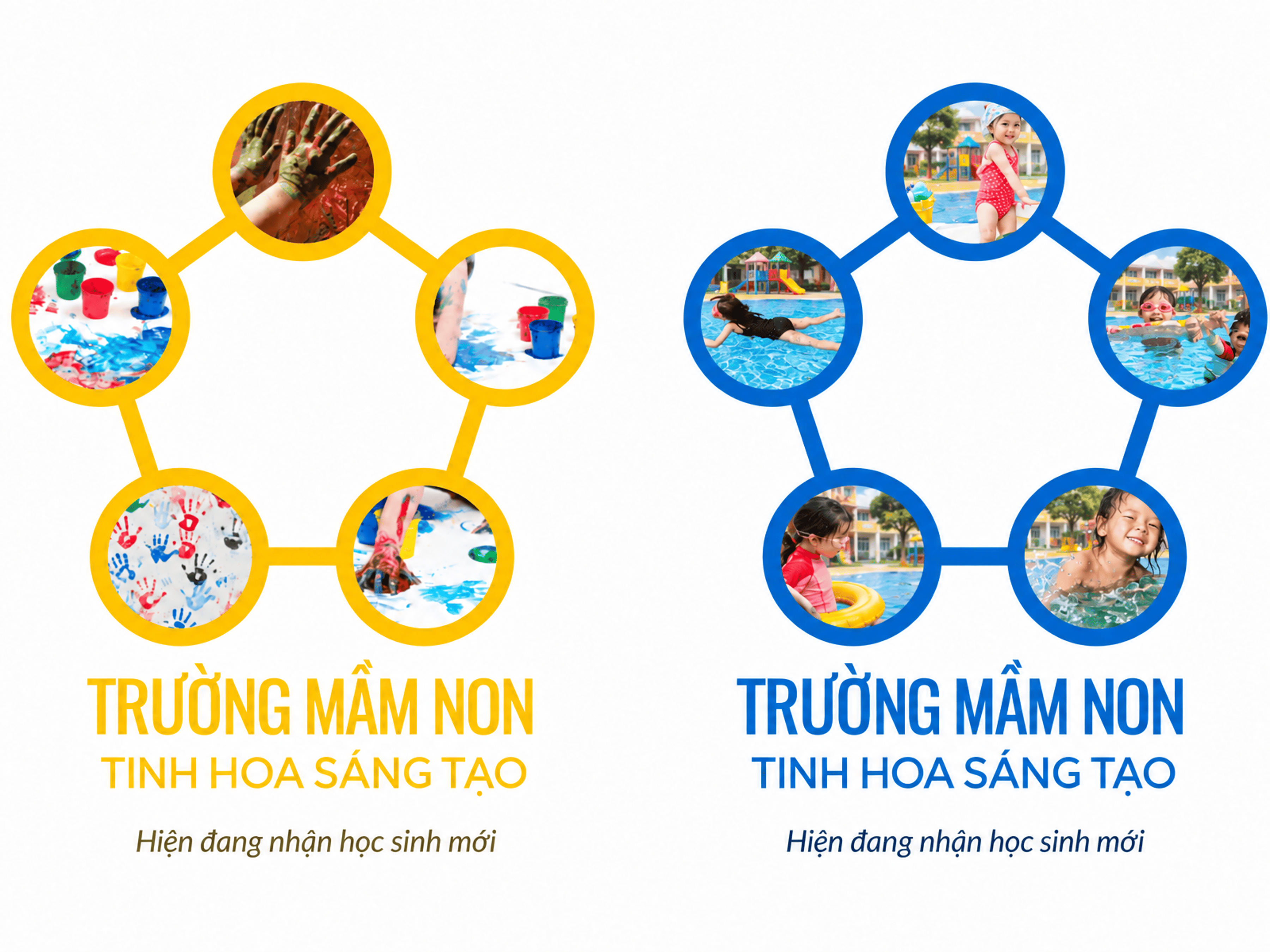 Bố cục nhiều khung trống sẵn sàng để thêm ảnh