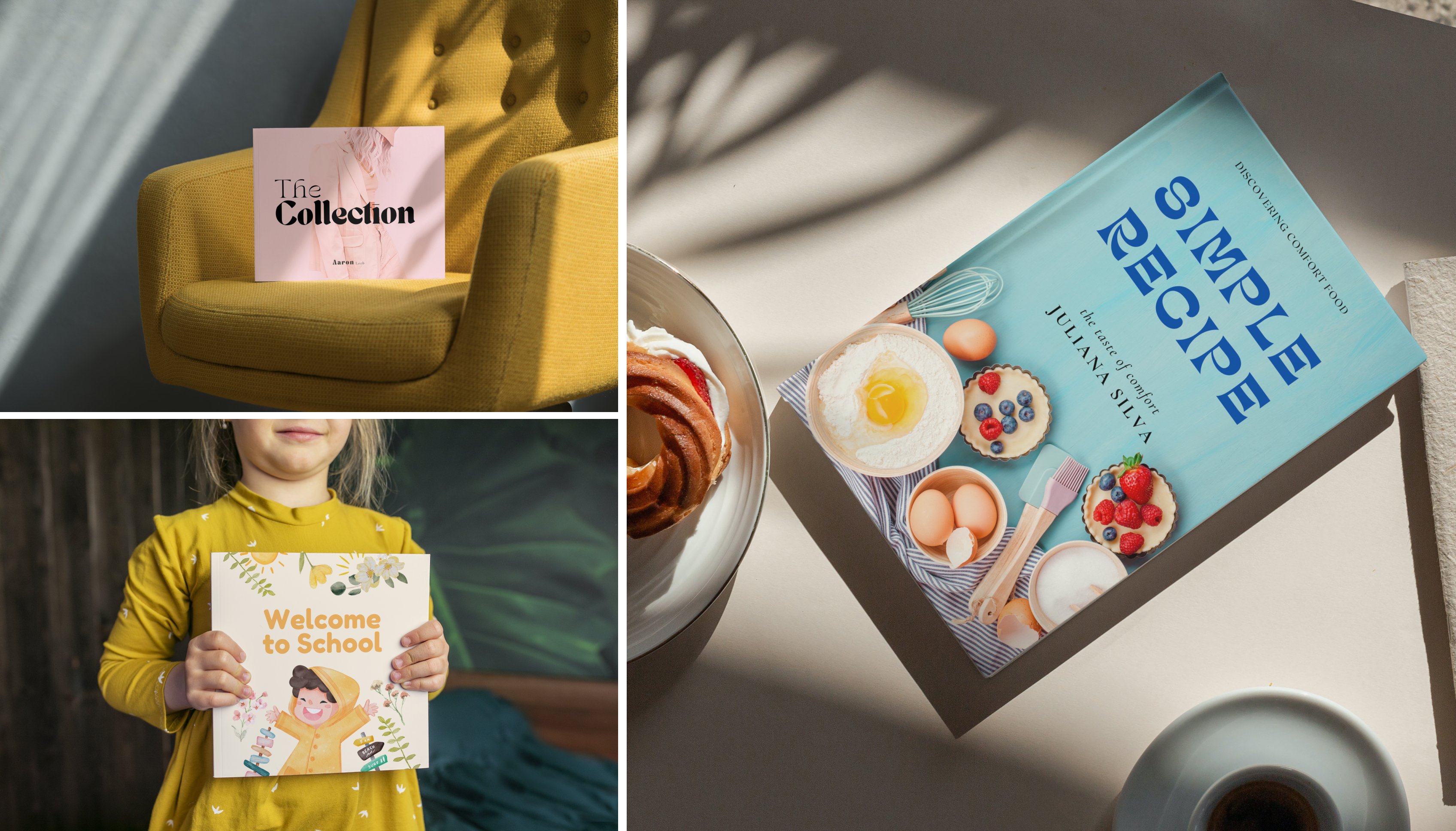 Mockups de libros hechos con Canva