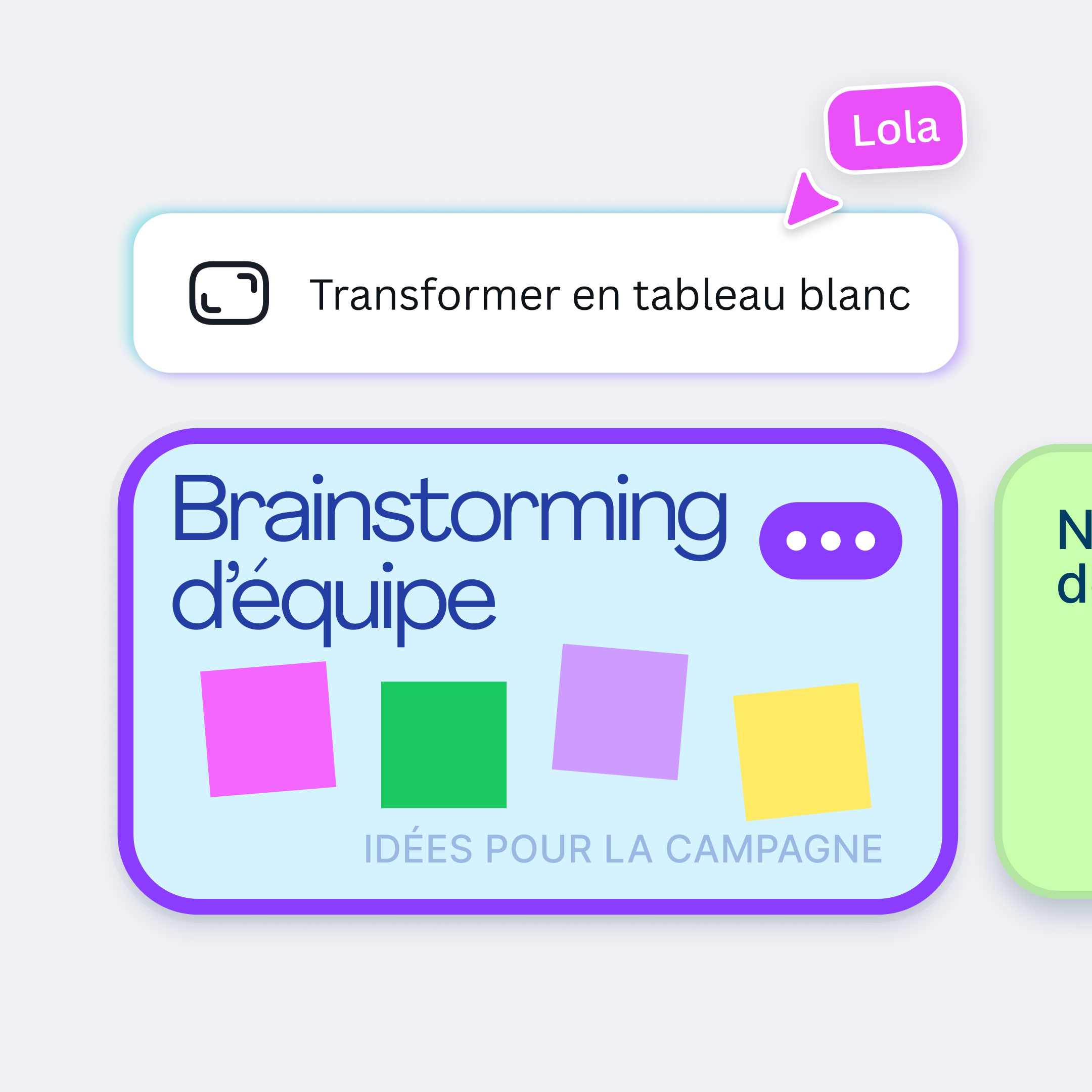 Brainstorm with your team using a whiteboard
