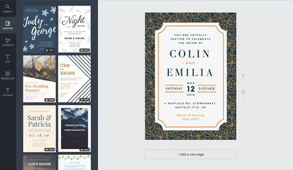 Wedding Invitation Kit Landing Page