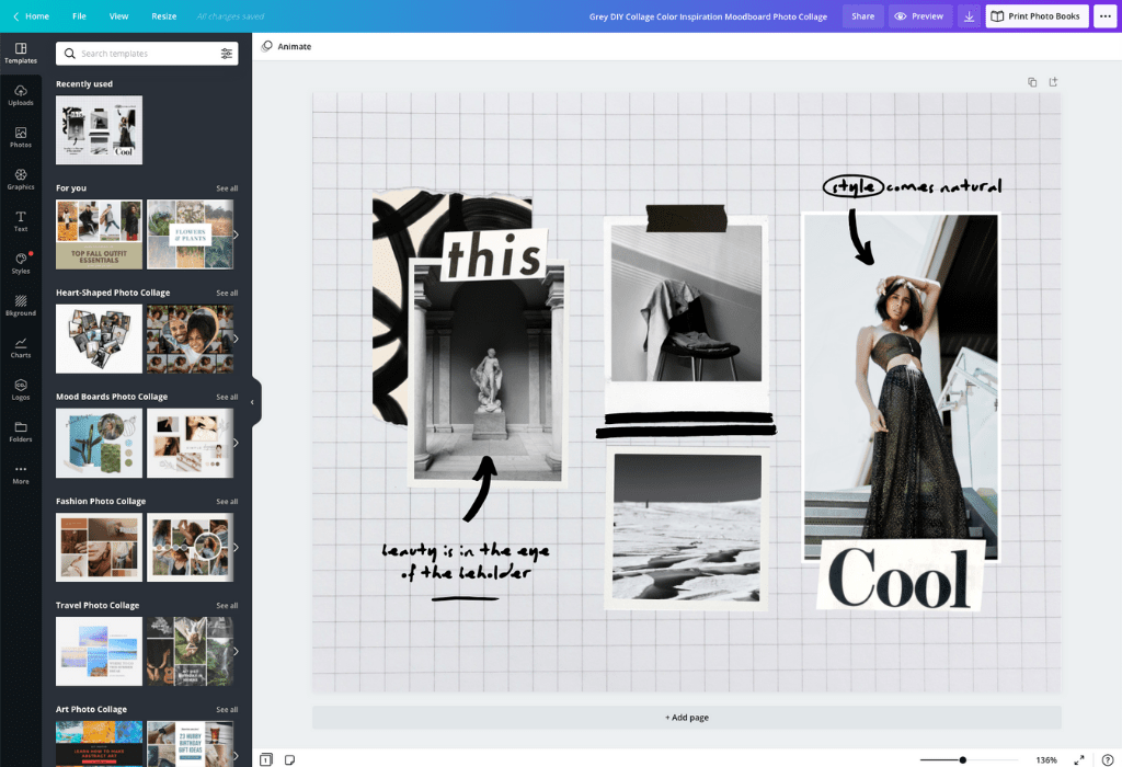 How to make a scrapbook - Canva
