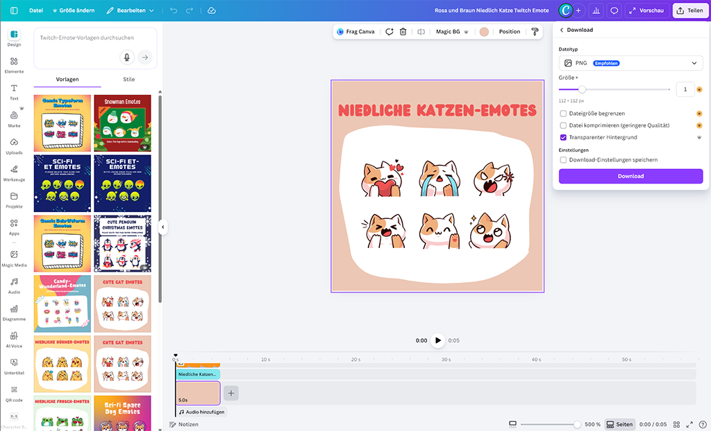 Twitch Emotes erstellen