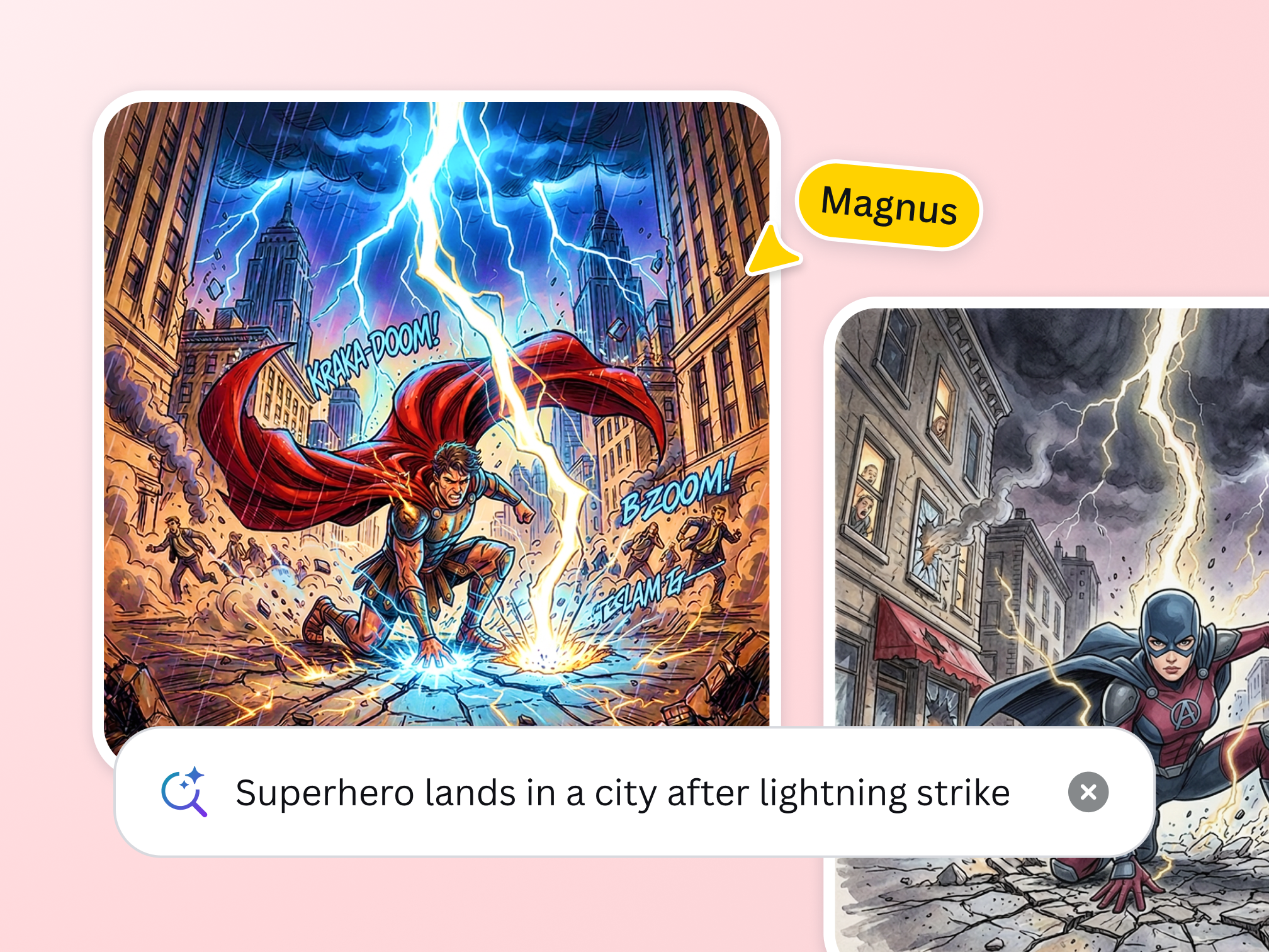 Creare fumetto online senza disegnare con il generatore di fumetti AI di Canva