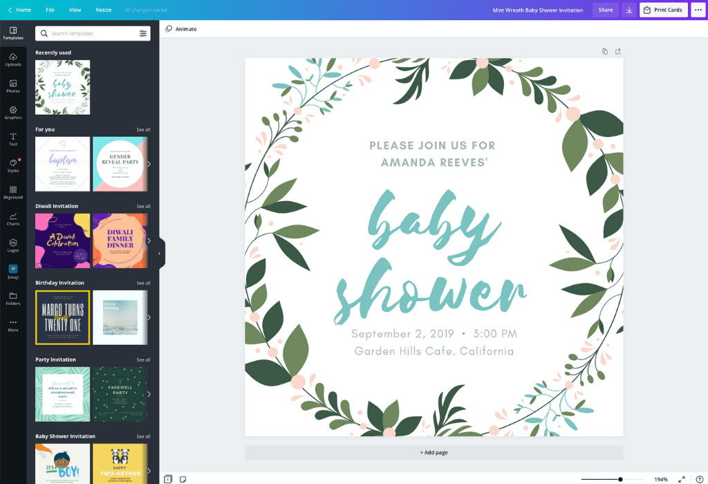 How to make a baby shower invitation - Canva How to make a baby shower invitation - Canva