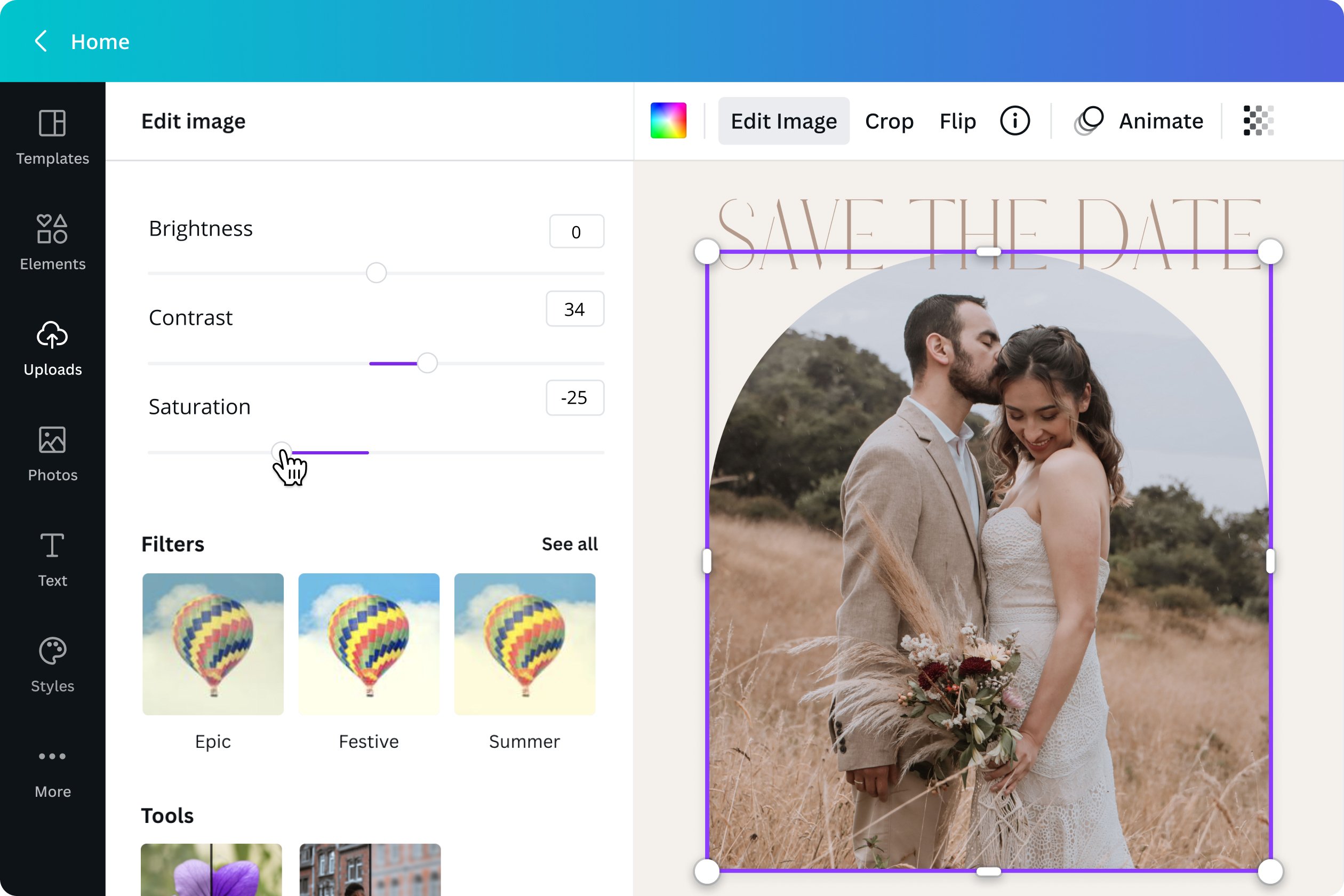 edit warna foto dan berikan aksen pada gambar