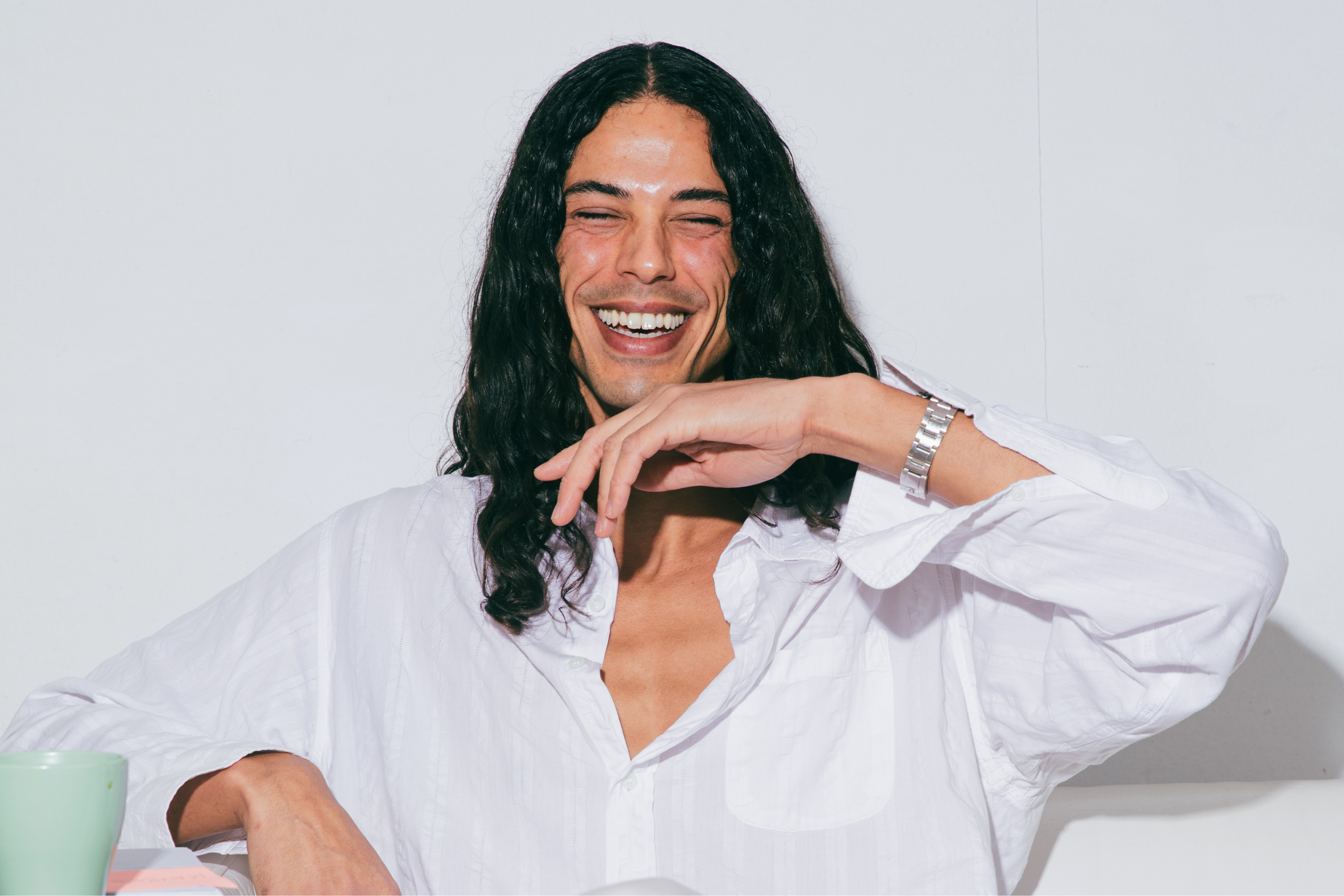 After adjusting the image brightness