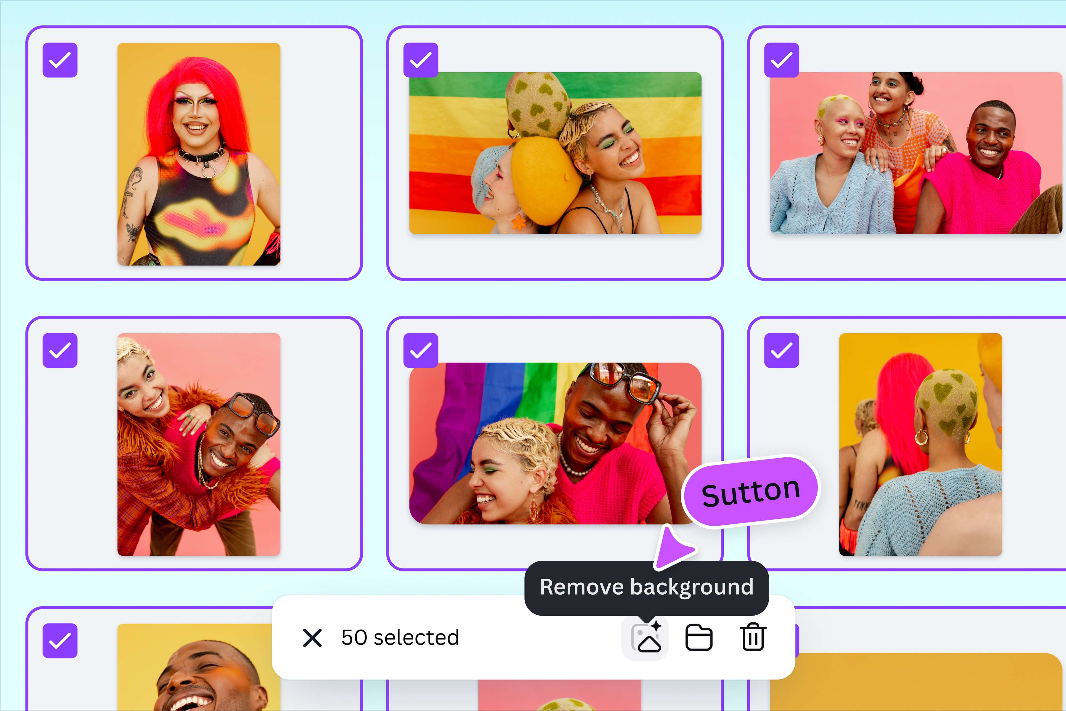 Meet Canva's bulk background remover