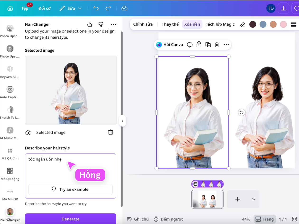 Thử màu nhuộm và kiểu tóc online Thử màu nhuộm và kiểu tóc online