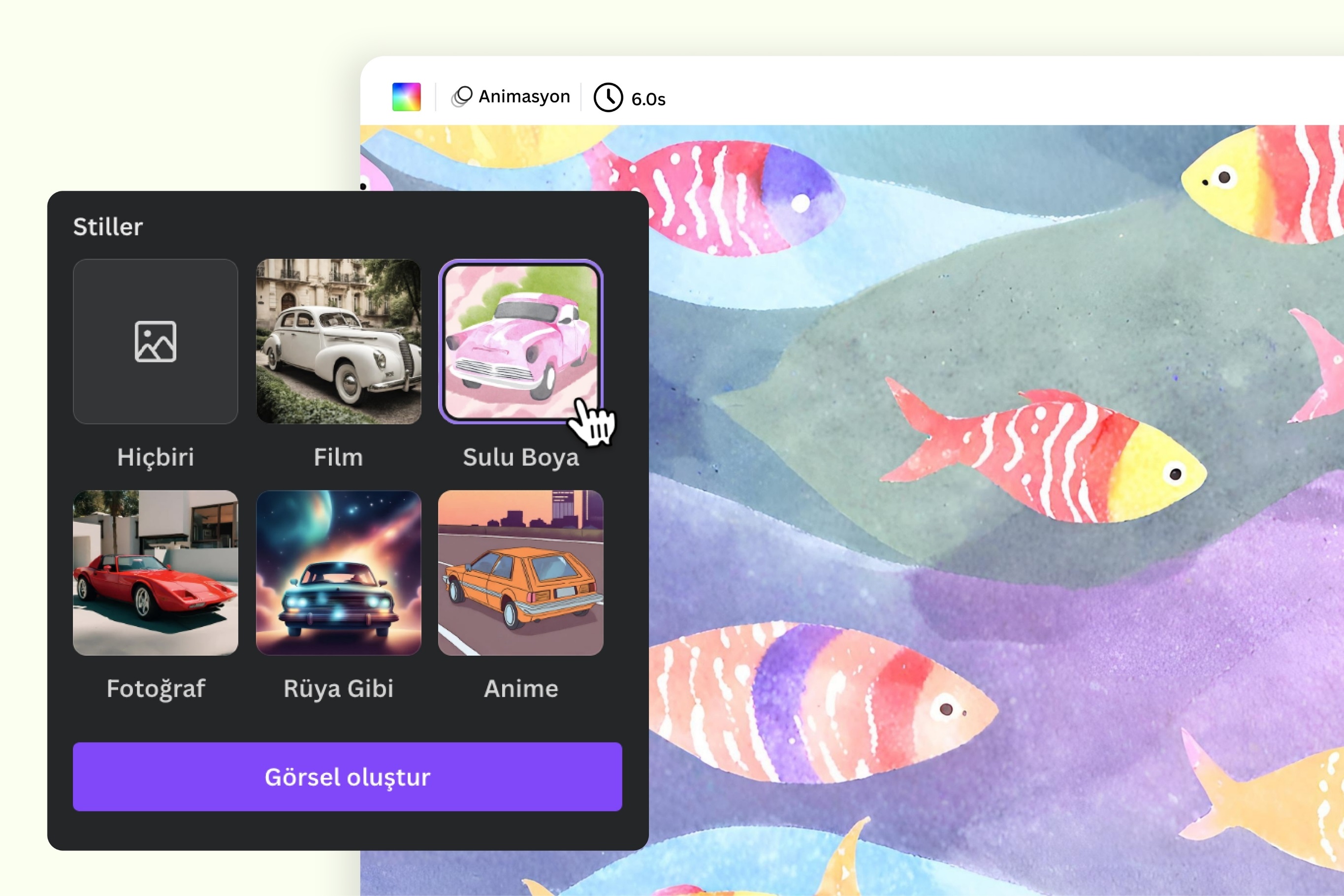 yapay zeka resim uygulaması - Canva