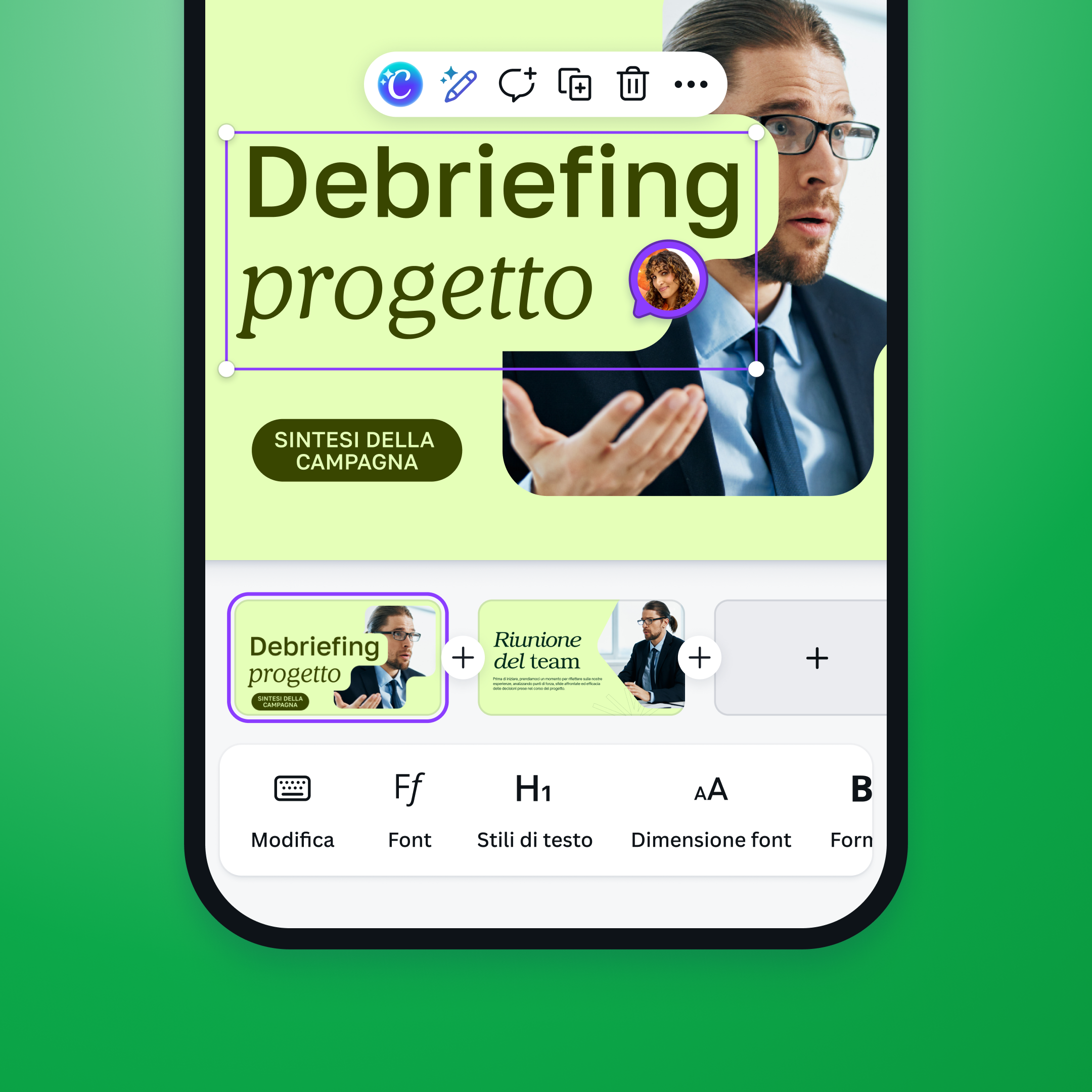 Edit slides with your team in real time