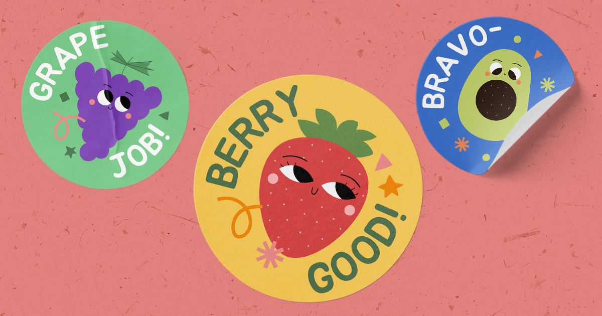 Mini Mixed Star Stickers  School Stickers for Teachers