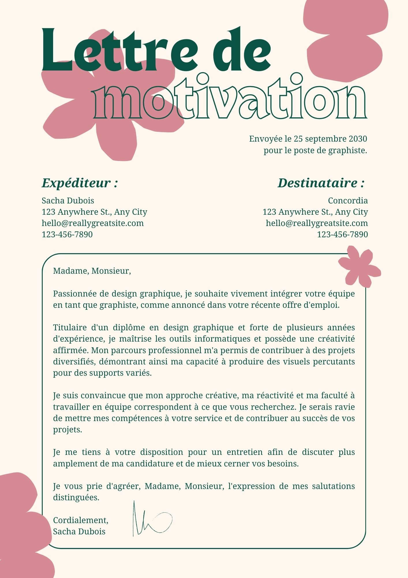 lettre de motivation vap exemple Lettre de motivation Vendeuse/Vendeur, exemples + guide main image 0