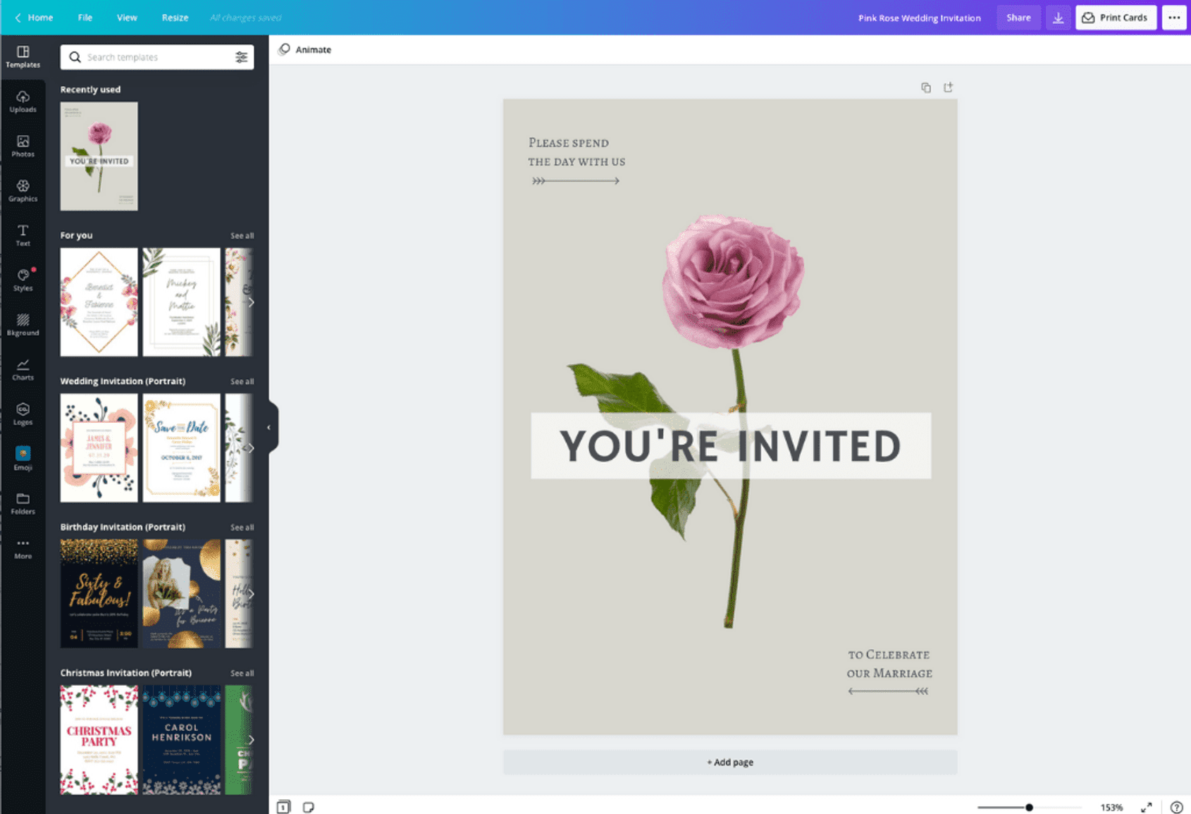 Crea Invitaciones de boda