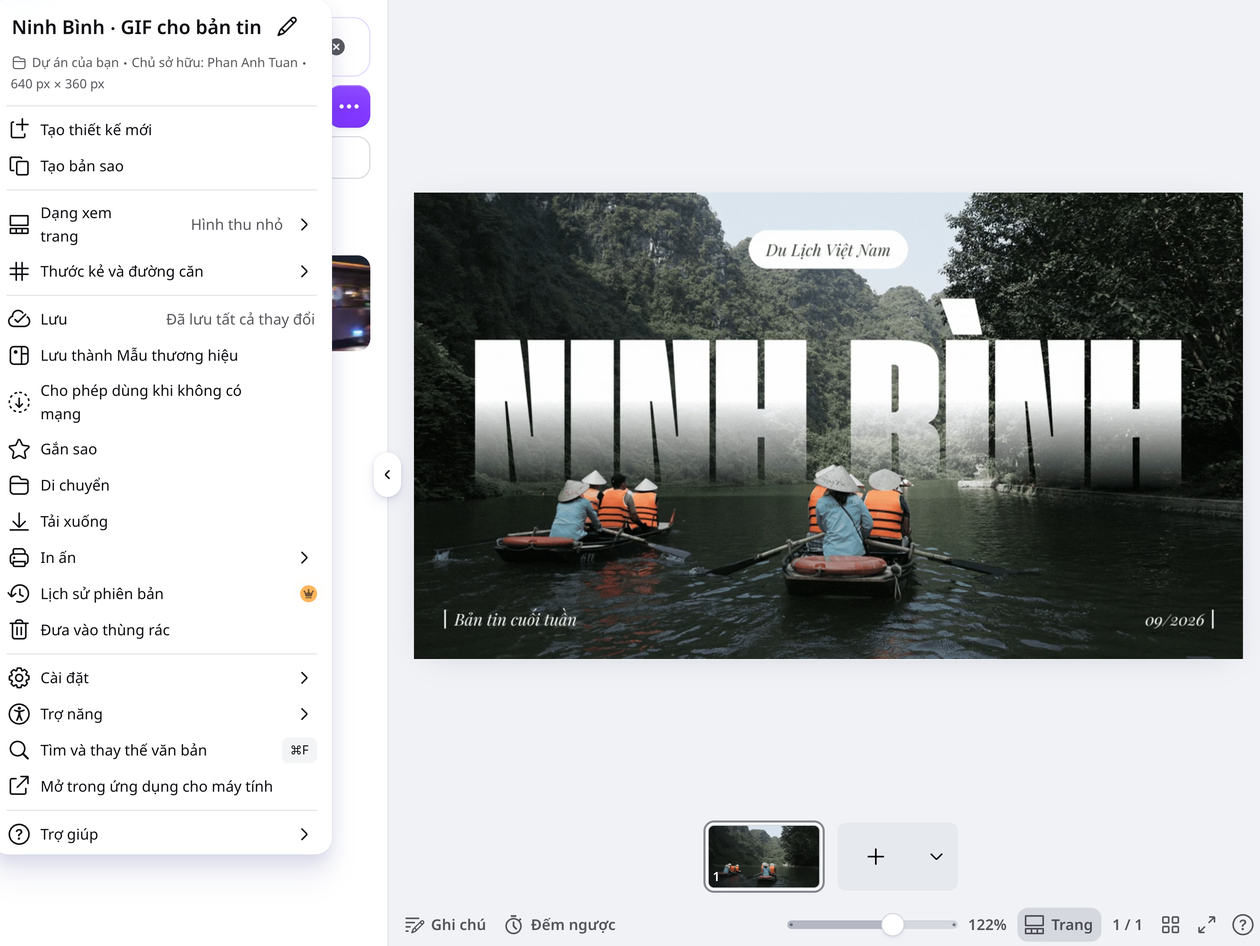Đặt kích thước GIF theo vị trí cần dùng