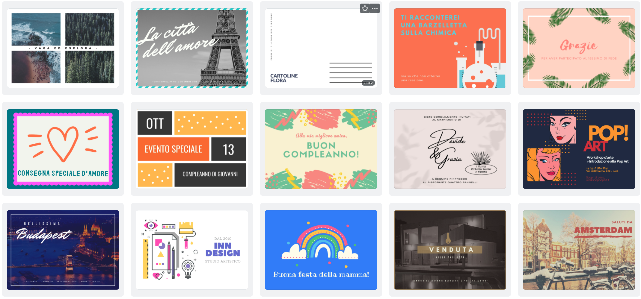Creare una cartolina con Canva