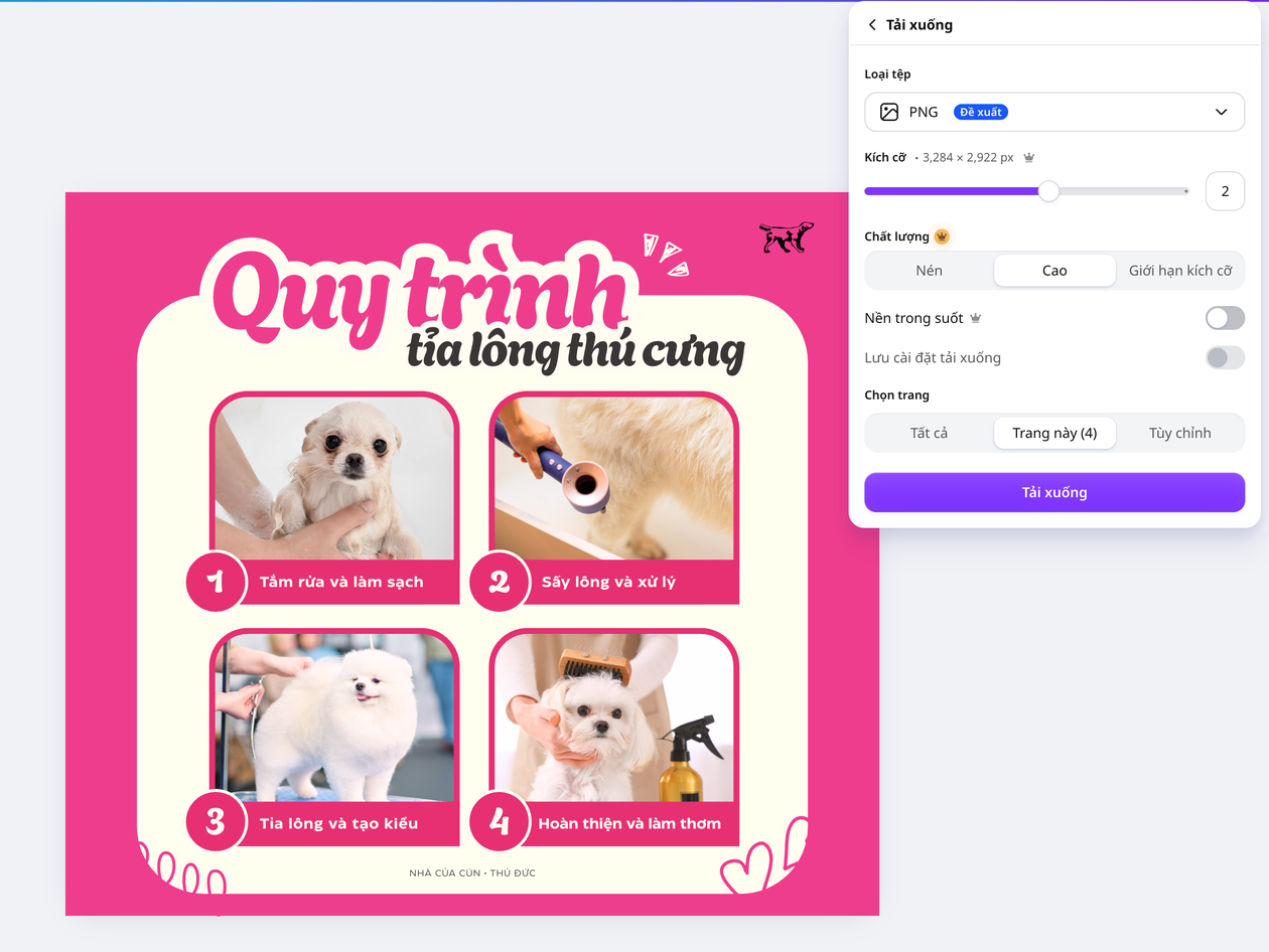 Chuyển đổi dễ dàng Điều chỉnh kích thước ảnh PNG trong bảng tải xuống
