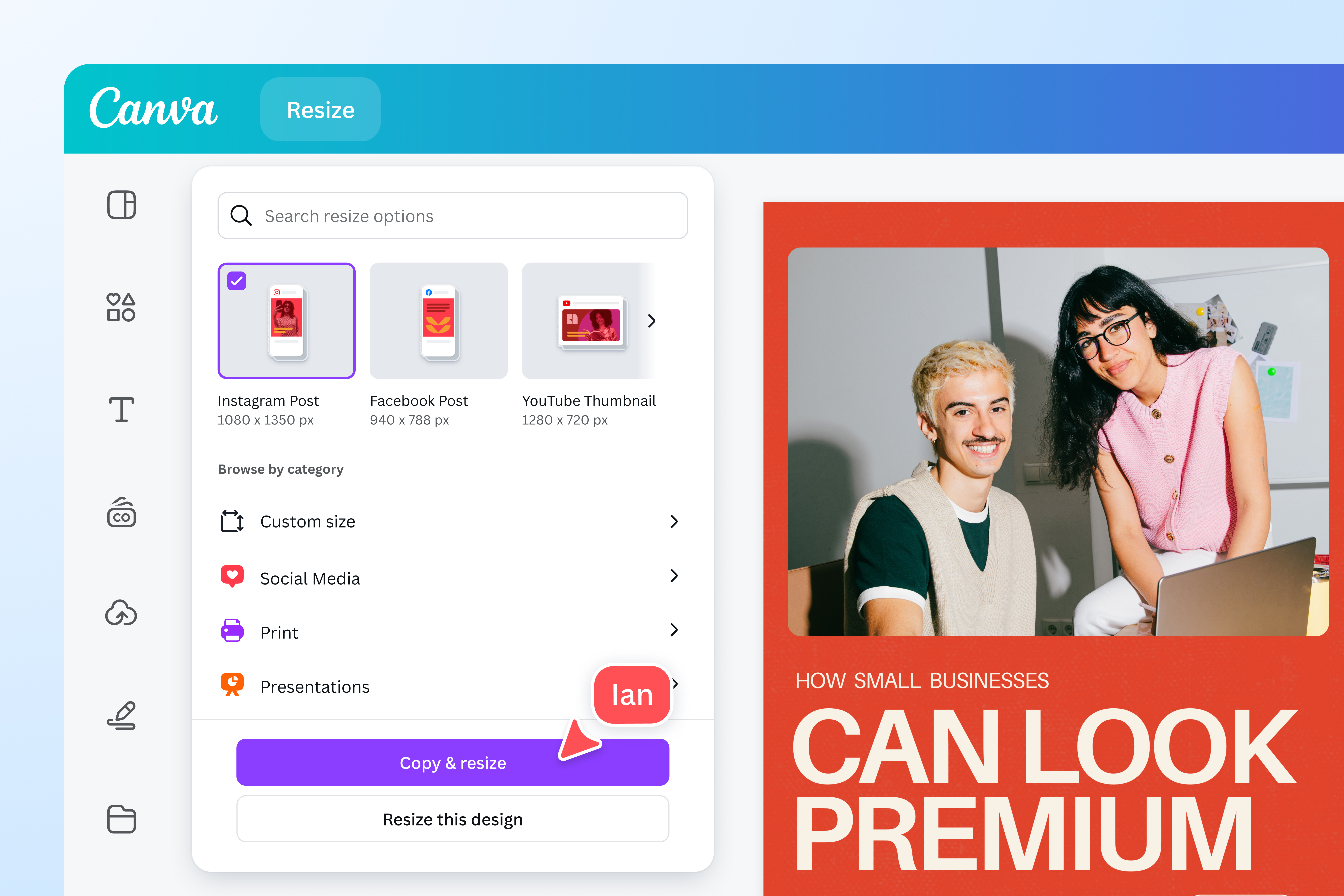 Resize your Instagram story with Magic switch Resize your Instagram story with Magic switch