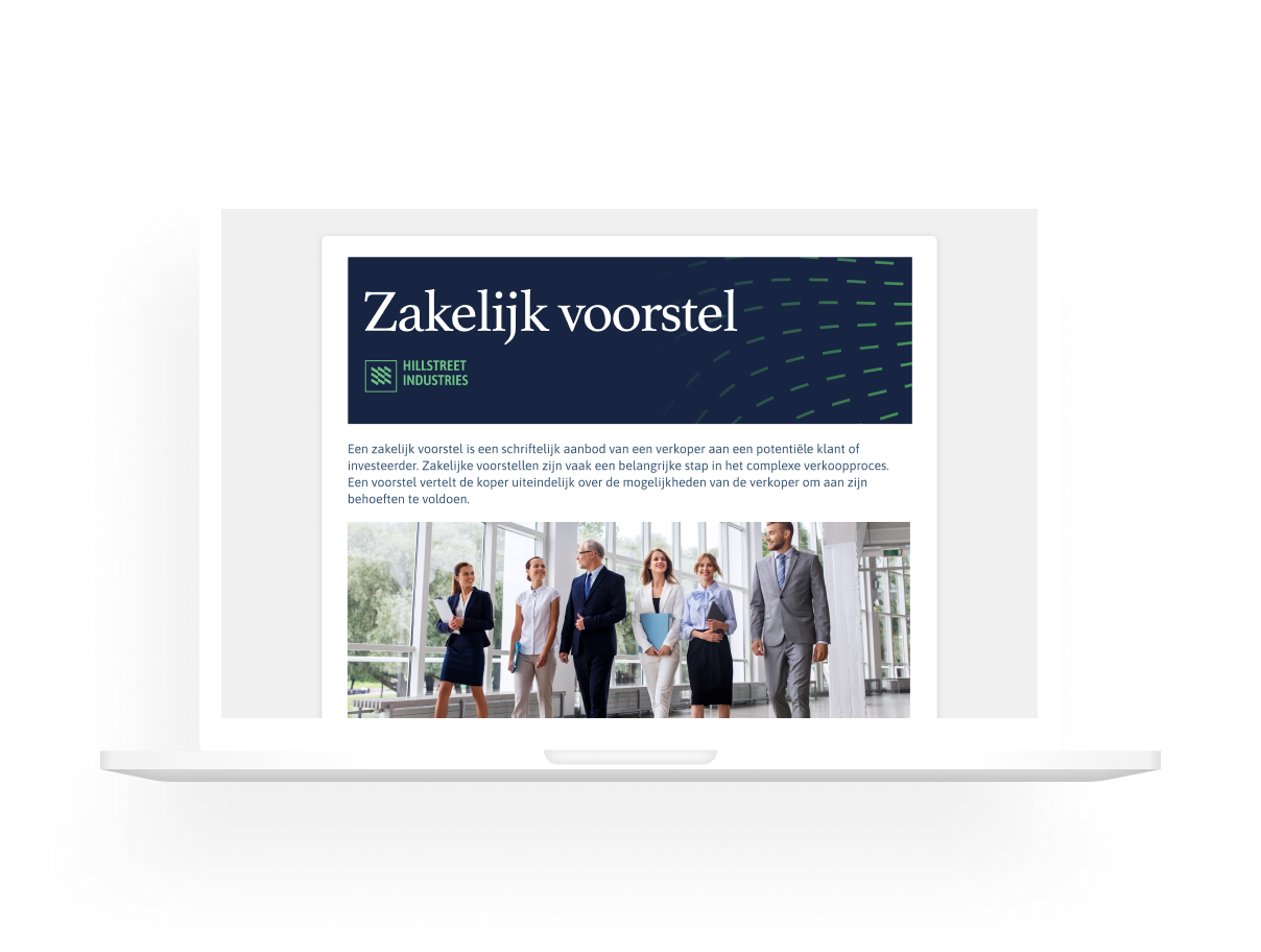Zakelijke voorstellen