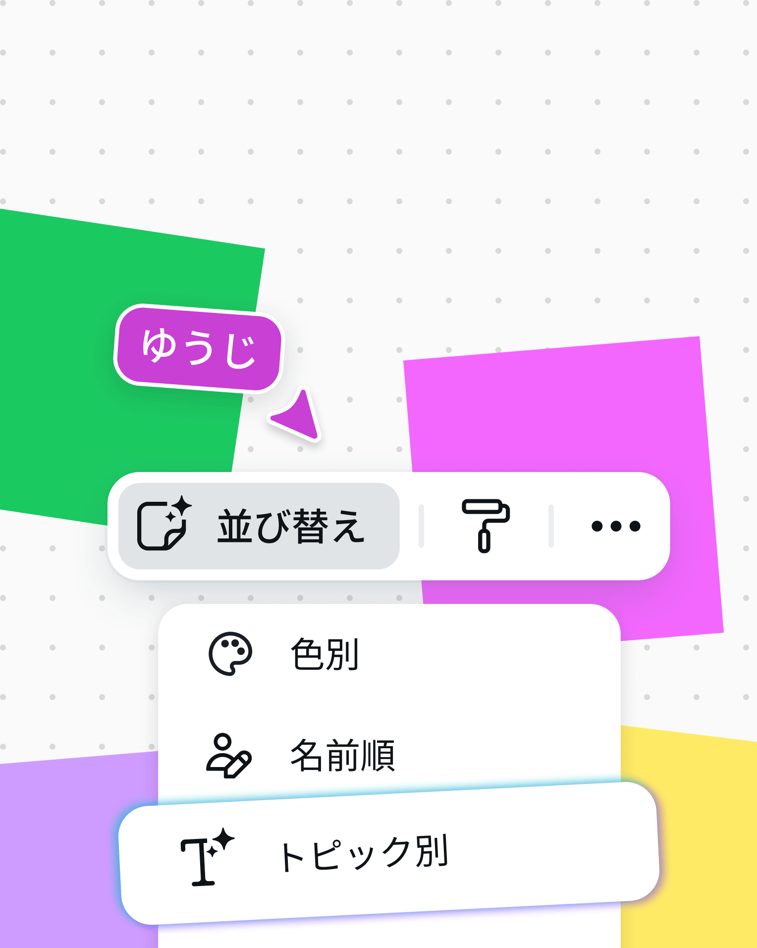 AIで付箋を整理し、議論のポイントをまとめる