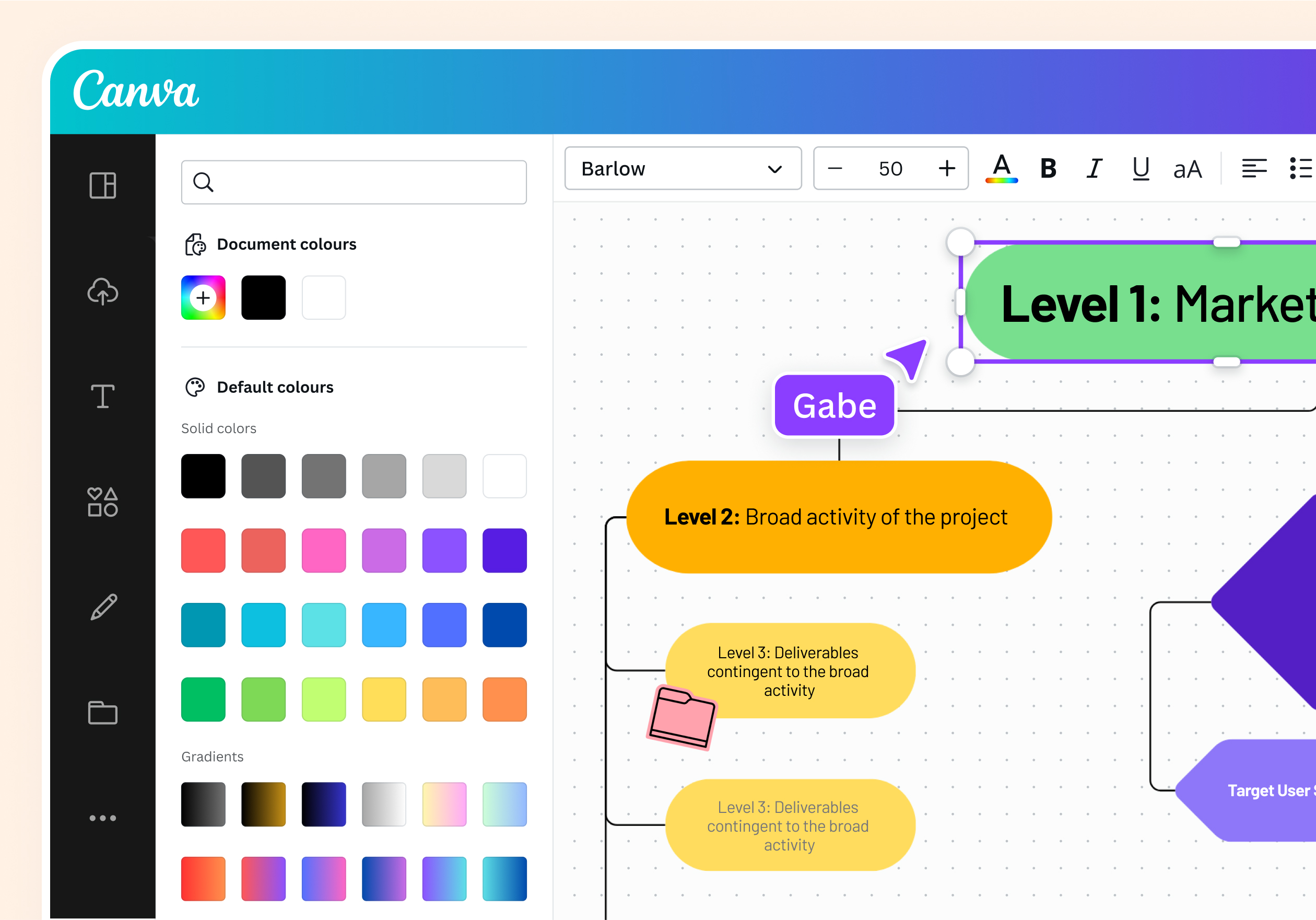 Color-code your work breakdown structure Color-code your work breakdown structure