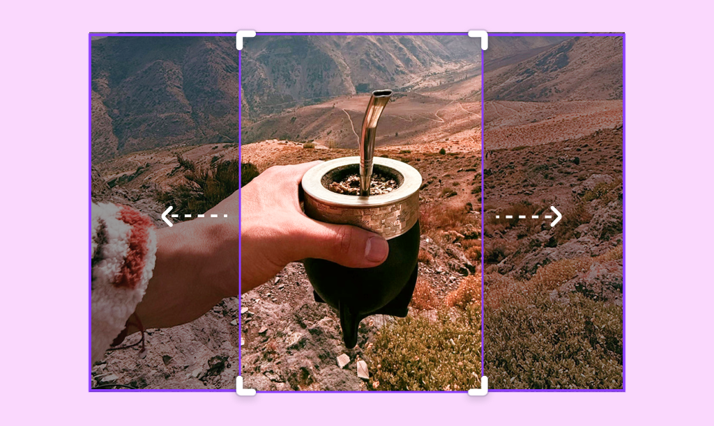 Expandir imagen con IA en Canva.