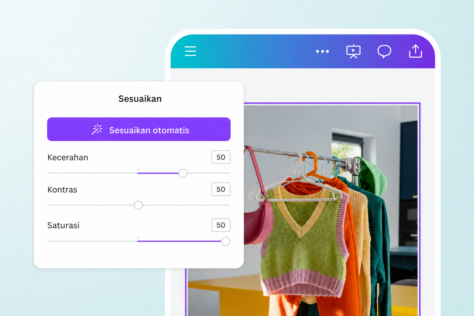 tingkatkan kualitas foto