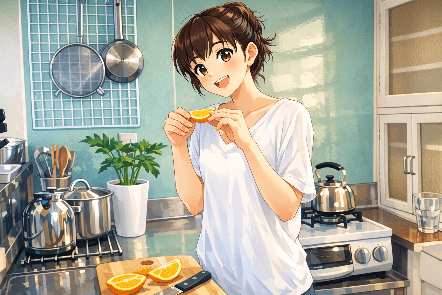 女性の写真をイラスト化する 女性の写真をイラスト化する