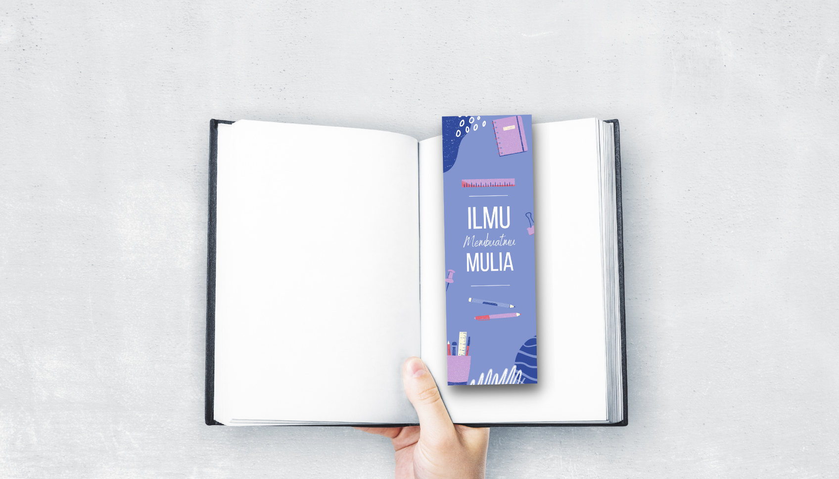 membuat pembatas buku Canva membuat pembatas buku Canva