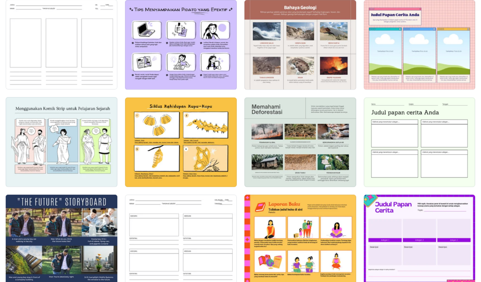 membuat storyboard Canva