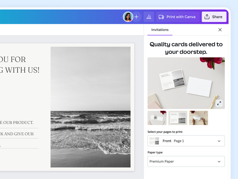 Grußkarte selbst gestalten & drucken | Canva
