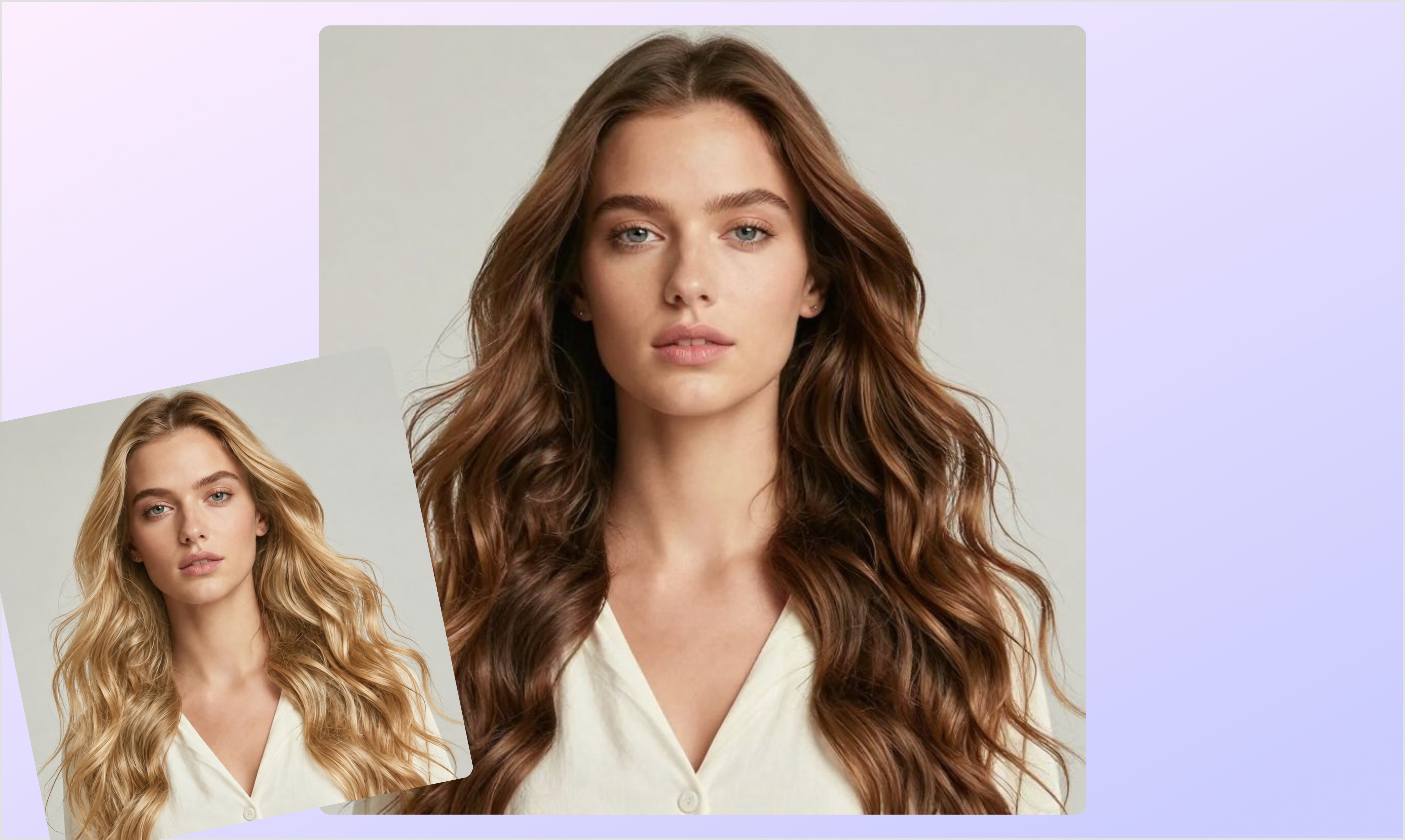 Simulatore colore capelli online gratis: prova diverse tonalità sulla tua foto con Canva