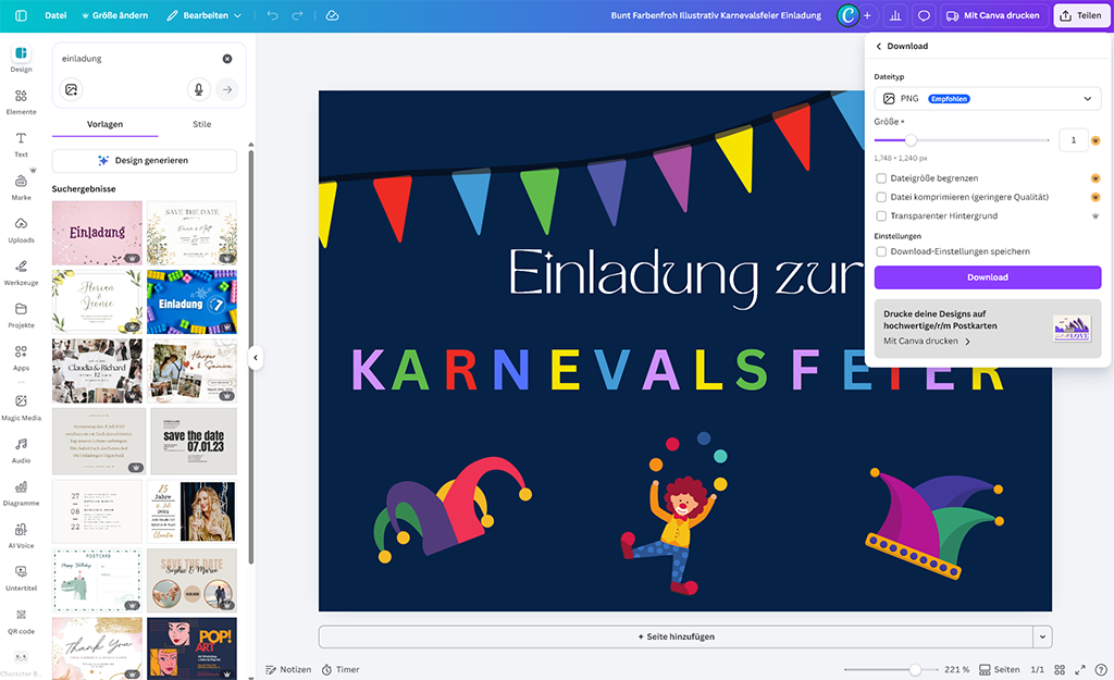 E-Mail-Einladung erstellen mit Canva E-Mail-Einladung erstellen mit Canva