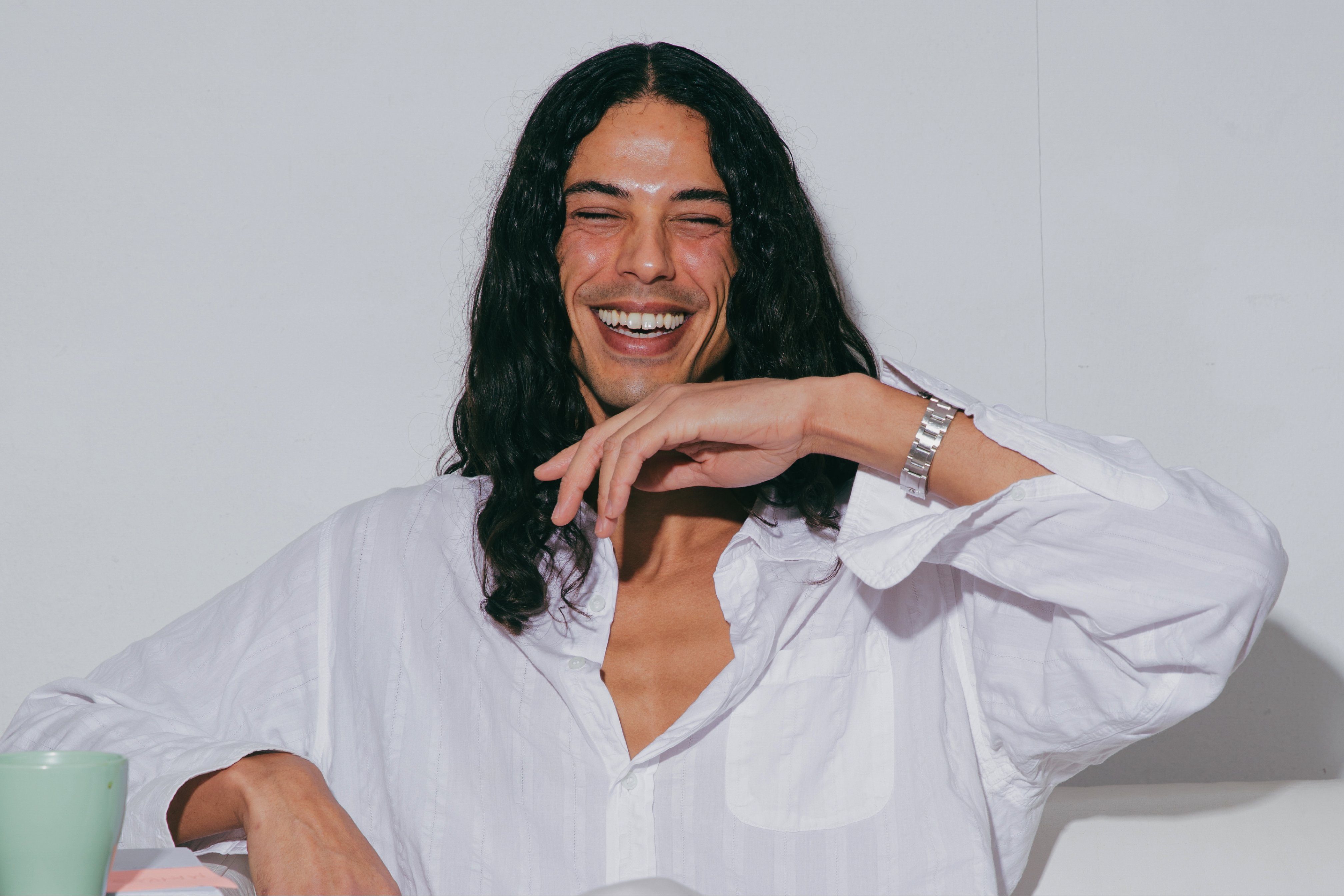 Before adjusting the image brightness