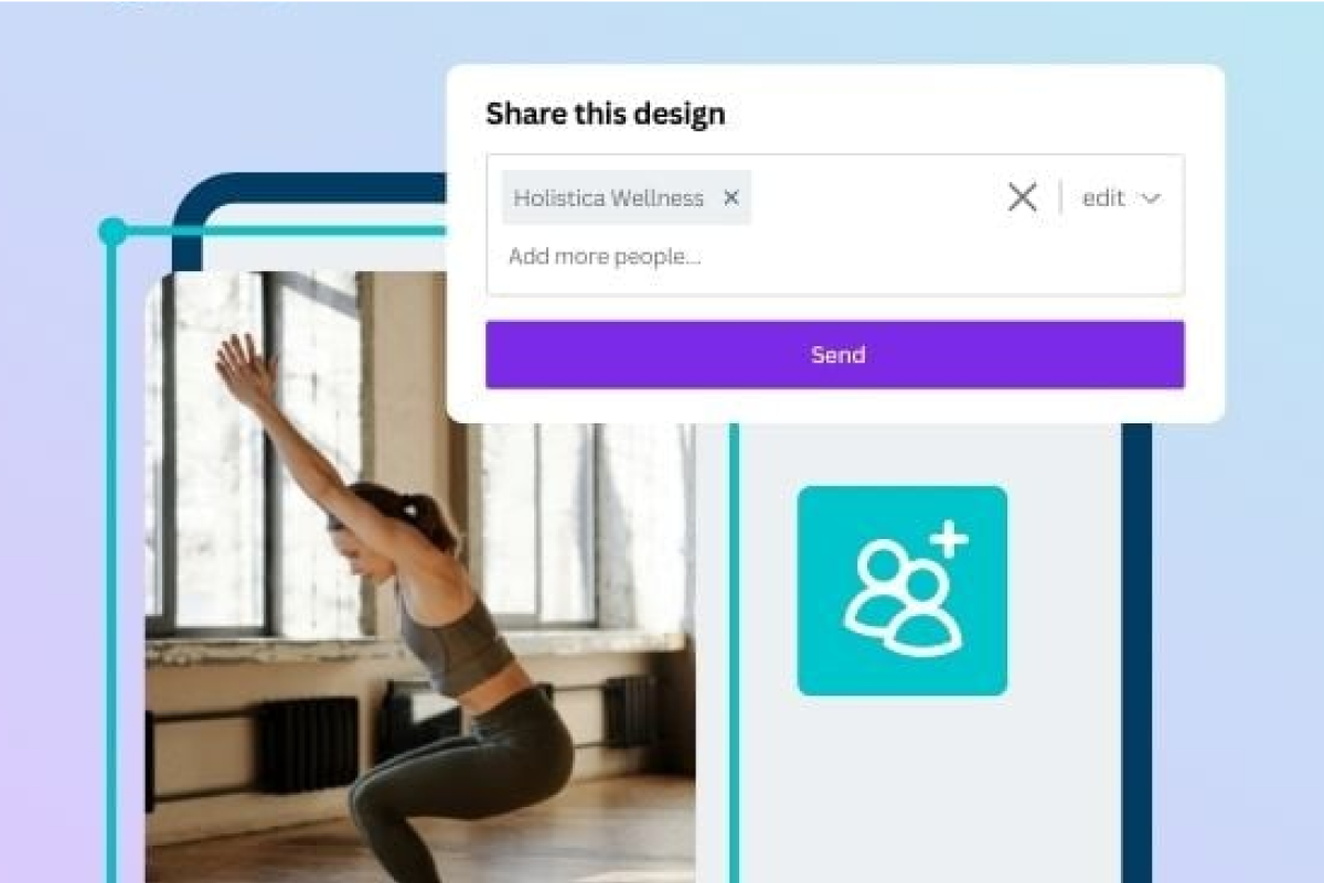 Invite your team on Canva